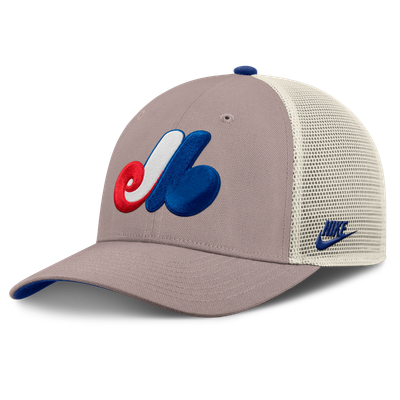 Casquette trucker ajustable Nike Rise des Expos de Montréal - Kaki