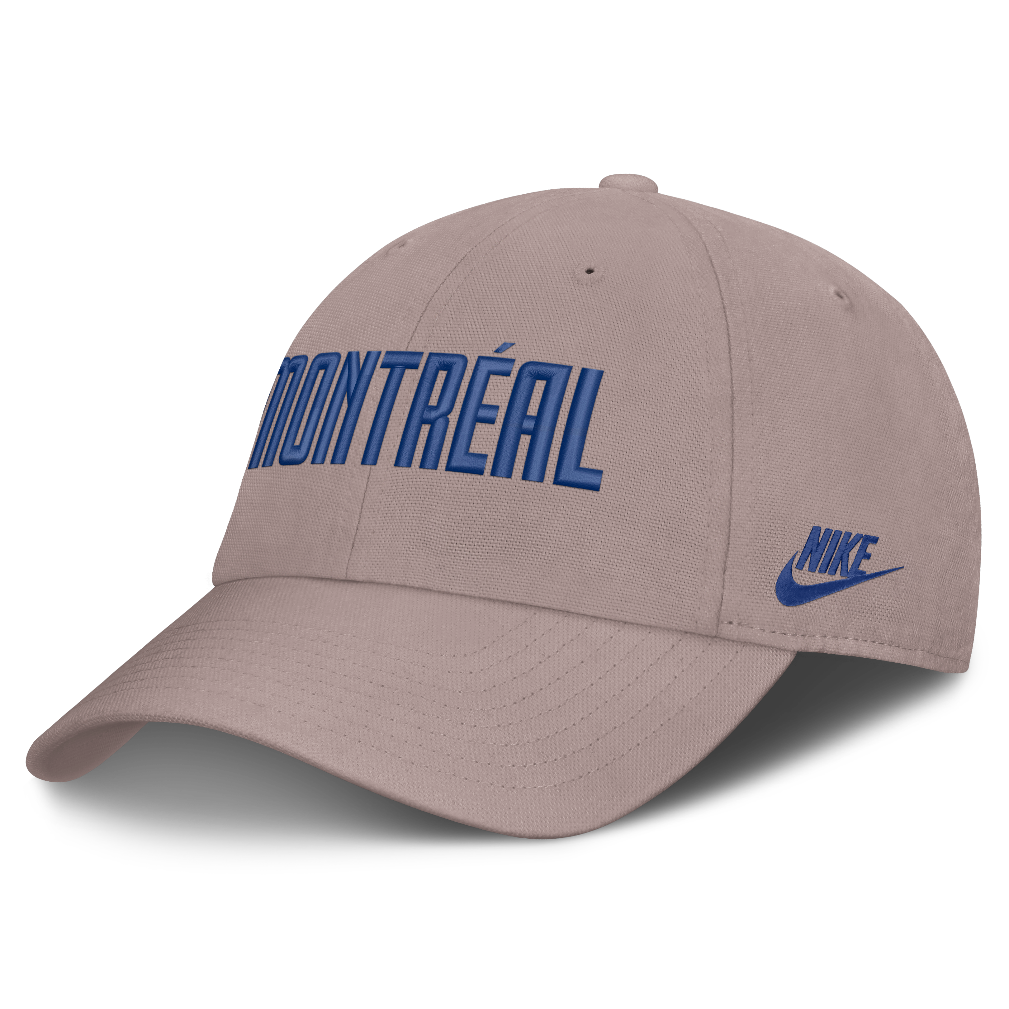 Casquette ajustable Nike marron clair pour homme, modèle Cooperstown Club des Expos de Montréal