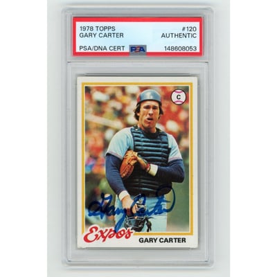 Gary Carter Memorabilia, Autographed Gary Carter Collectibles 