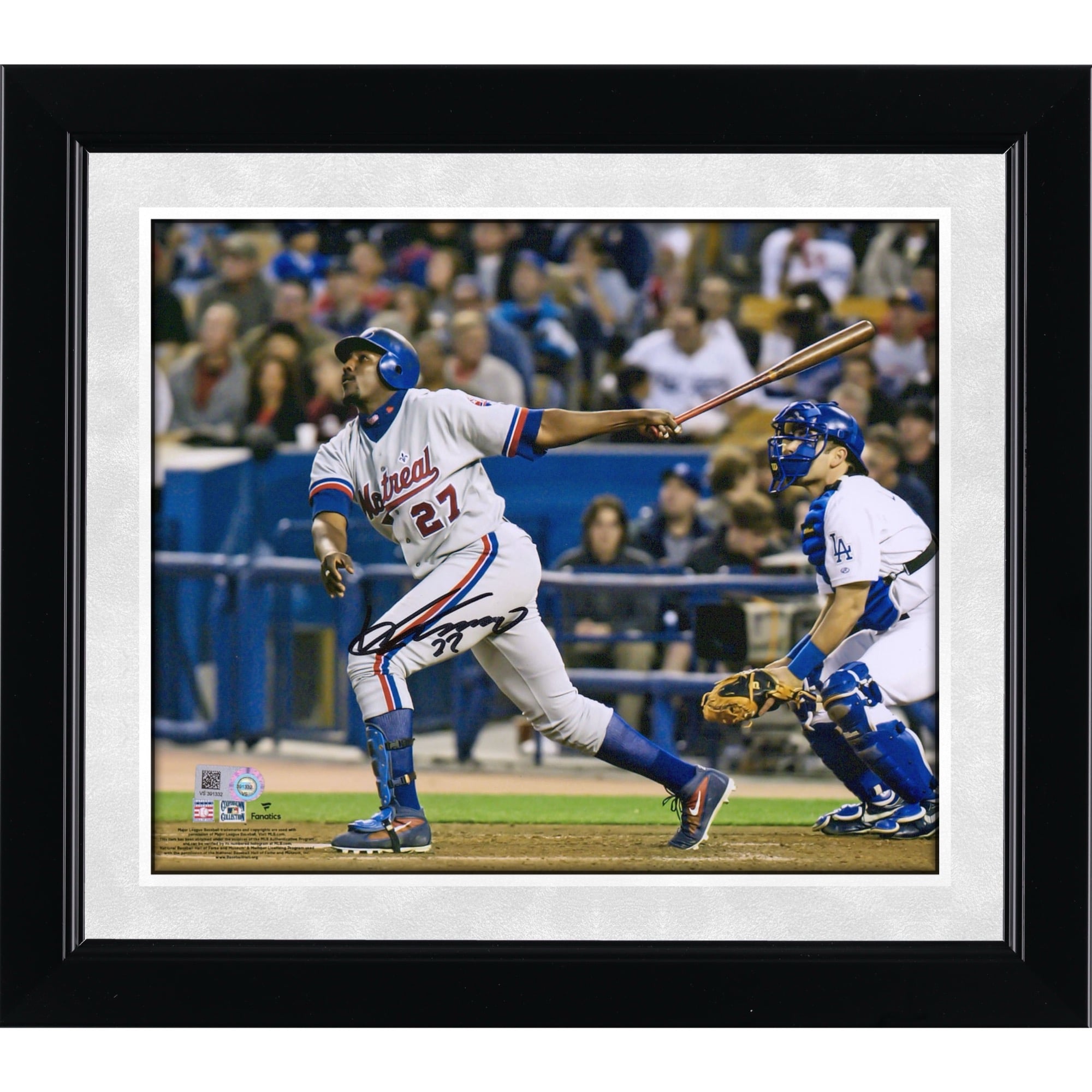 Vladimir Guerrero Montreal Expos Autographed 8" x 10" Hitting Photograph