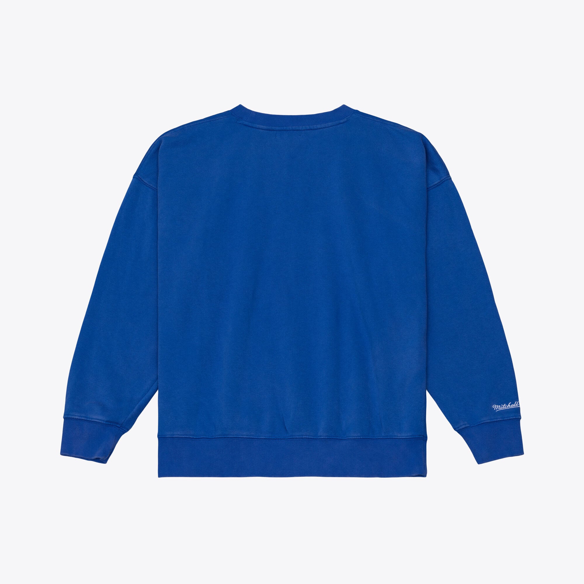Women's Mitchell & Ness Royal Montreal Expos Core Essentials Micro Logo Fleece Sweatshirt