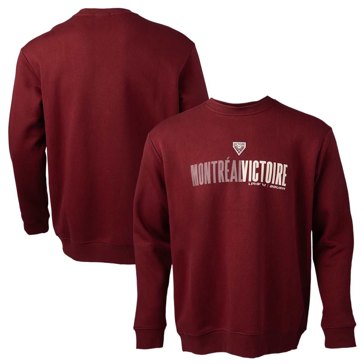 Sweat-shirt bordeaux pour homme Montréal Victoire