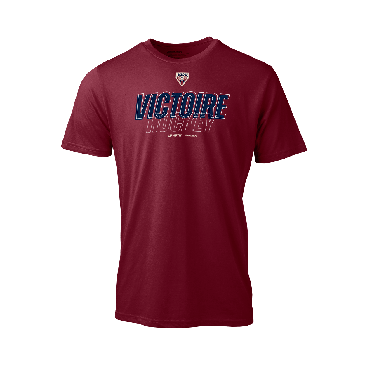 T-shirt unisexe bordeaux à motif Montréal Victoire