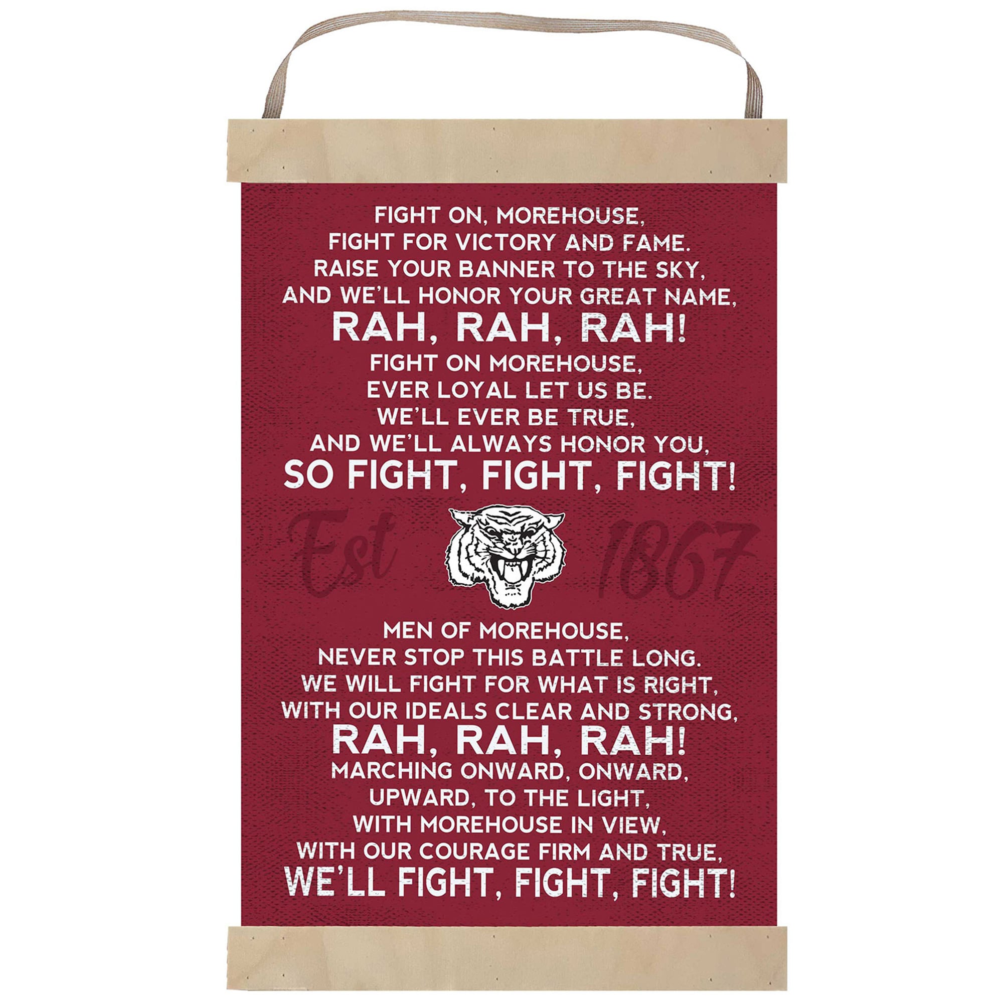 30x40 Inch Flag Pennant Flags Satin College 1867 Morehouse Maroon ...