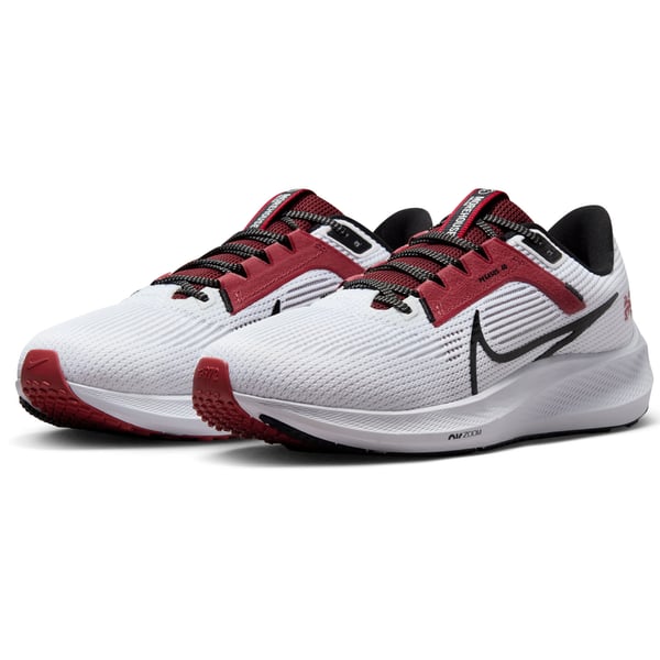 Unisex Nike White Morehouse Maroon Tigers Zoom Pegasus 40  display picture 1