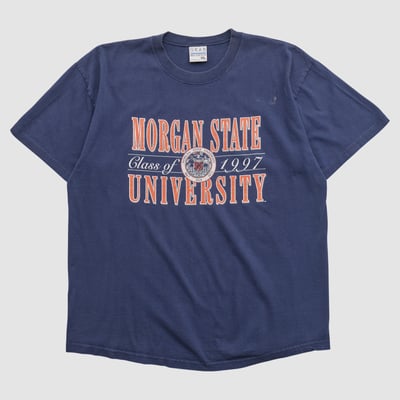 Morgan State Bears Gear For Sports 90s T-shirt - Navy - XL by Fanatics Real Vintage
