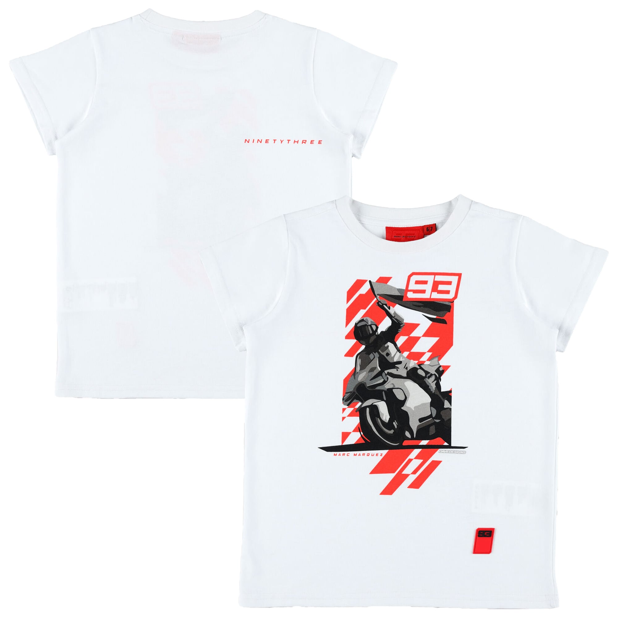 マルク・マルケス 93 Tシャツ - ホワイト - キッズ