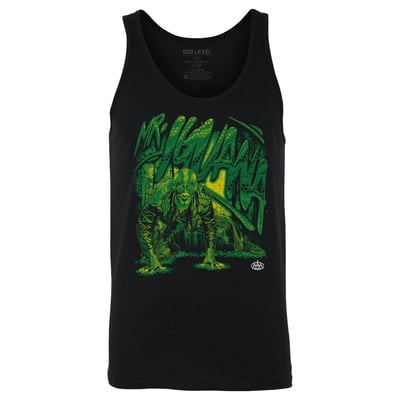 Mr. Iguana 500 Level Grunge Tank Top - Black