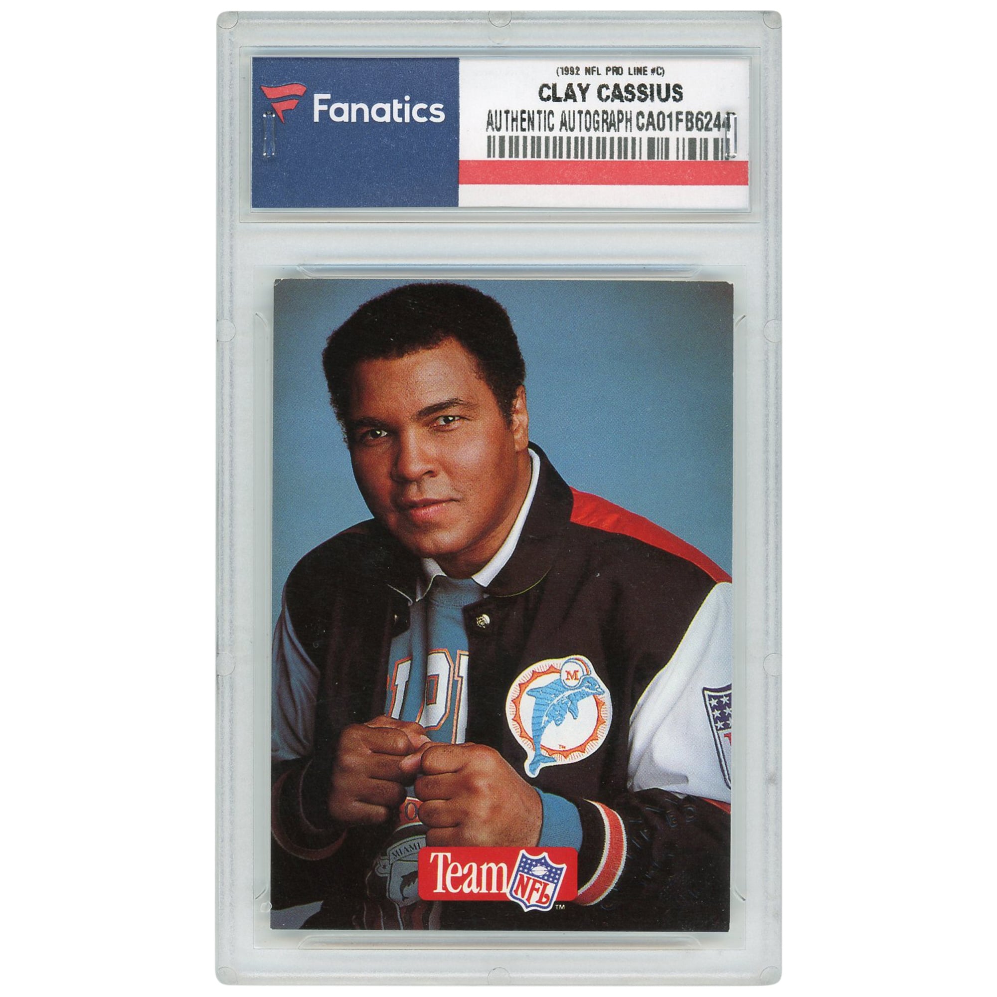 Muhammad Ali Autographed 1992 Pro Line Cassius Clay Variation #C Card