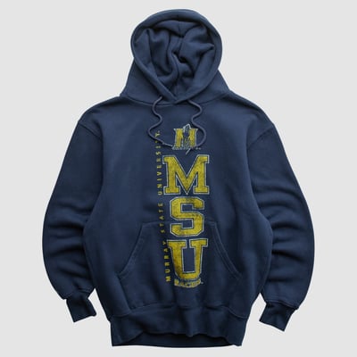 Murray St. Racers Jansport 2000s Hooded Pullover Sweatshirt - Navy - XS by Fanatics Real Vintage