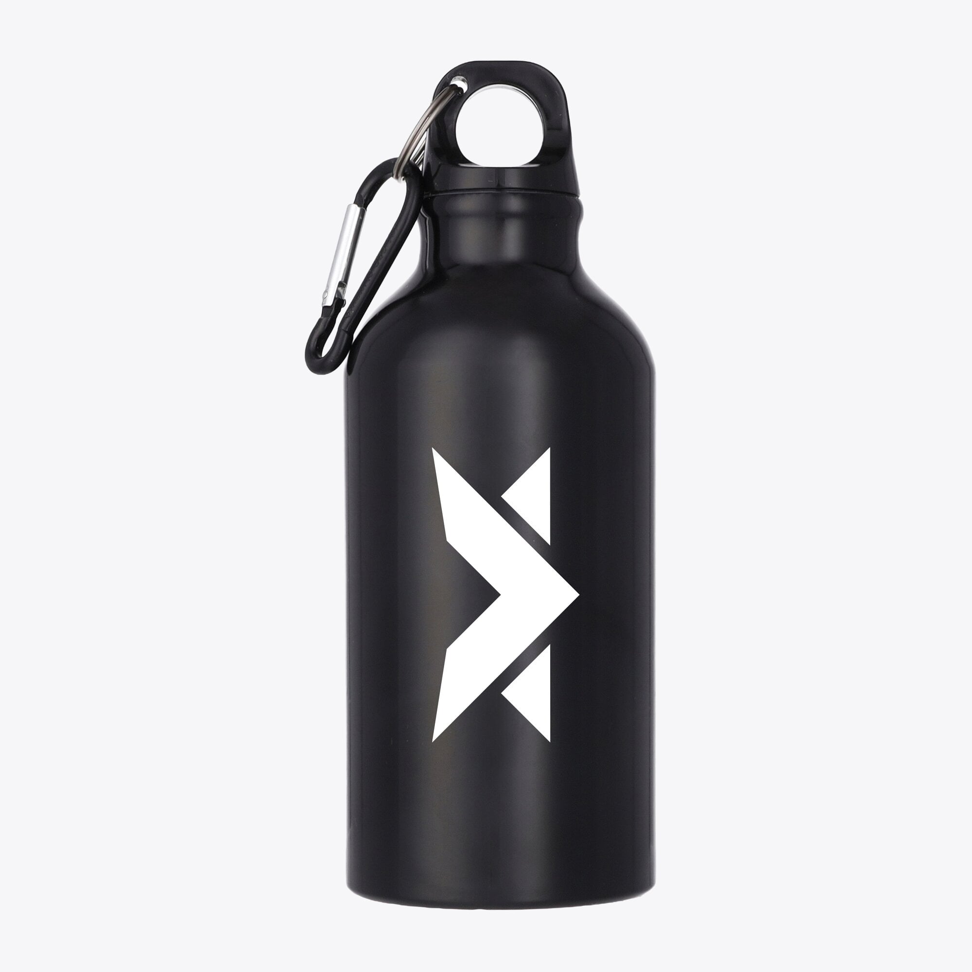 MV Logo Aluminium-Trinkflasche, 400 ml – Schwarz