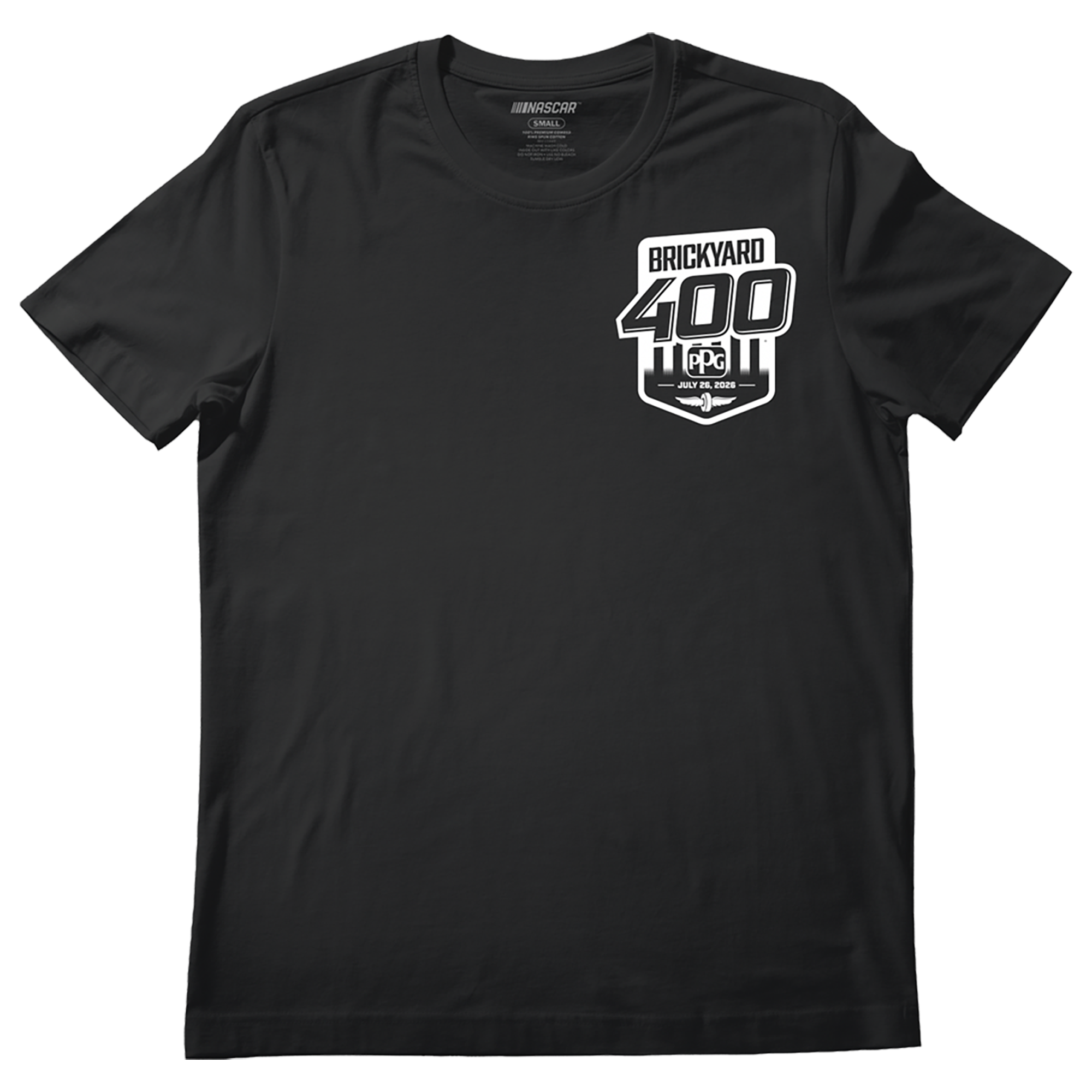 Men's Classic Ink Black NASCAR 2026 Brickyard 400 Car T-Shirt