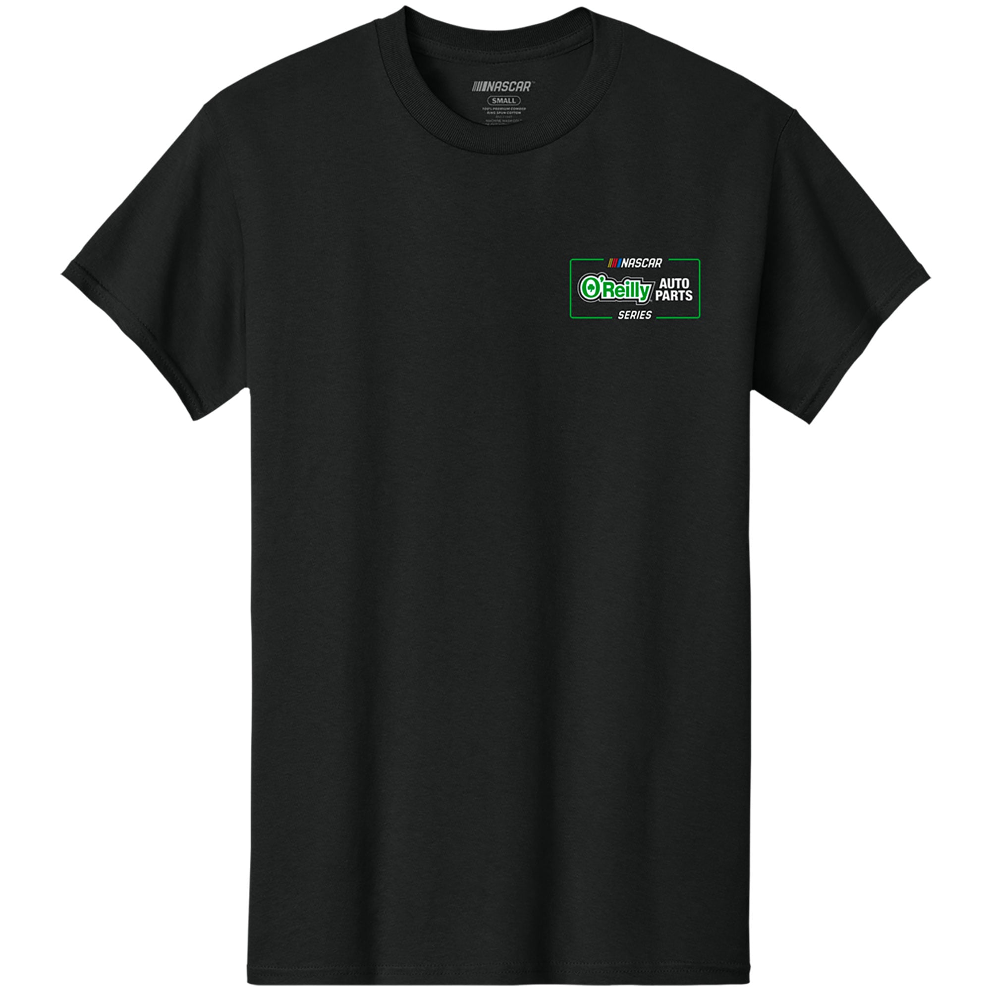 Men's Classic Ink Black NASCAR O'Reilly Auto Parts Series Car Graphic T-Shirt