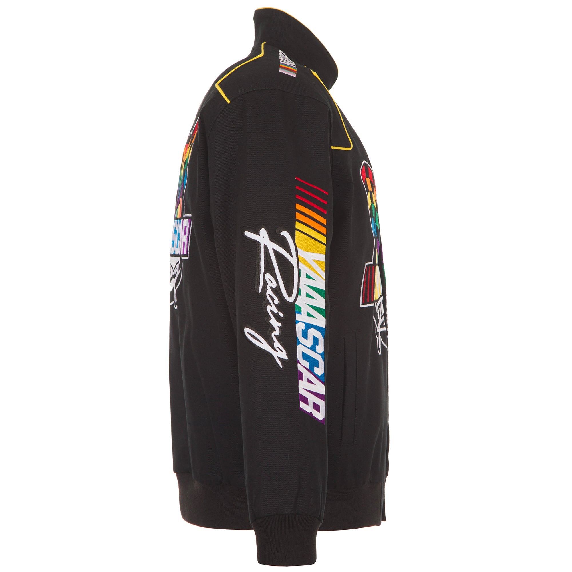 Veste à boutons-pression JH Design noire NASCAR YAAASCAR Pride pour homme