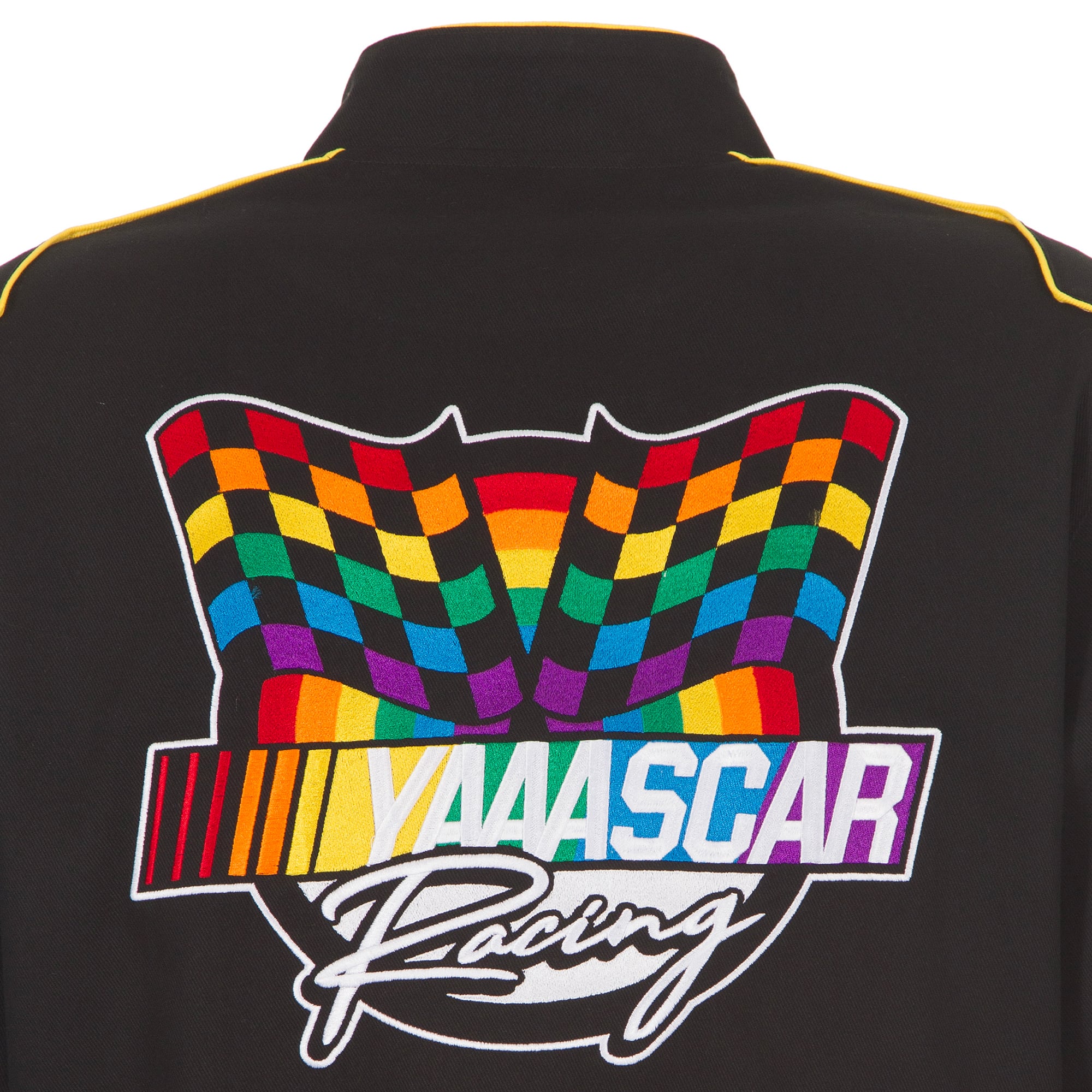 Veste à boutons-pression JH Design noire NASCAR YAAASCAR Pride pour homme
