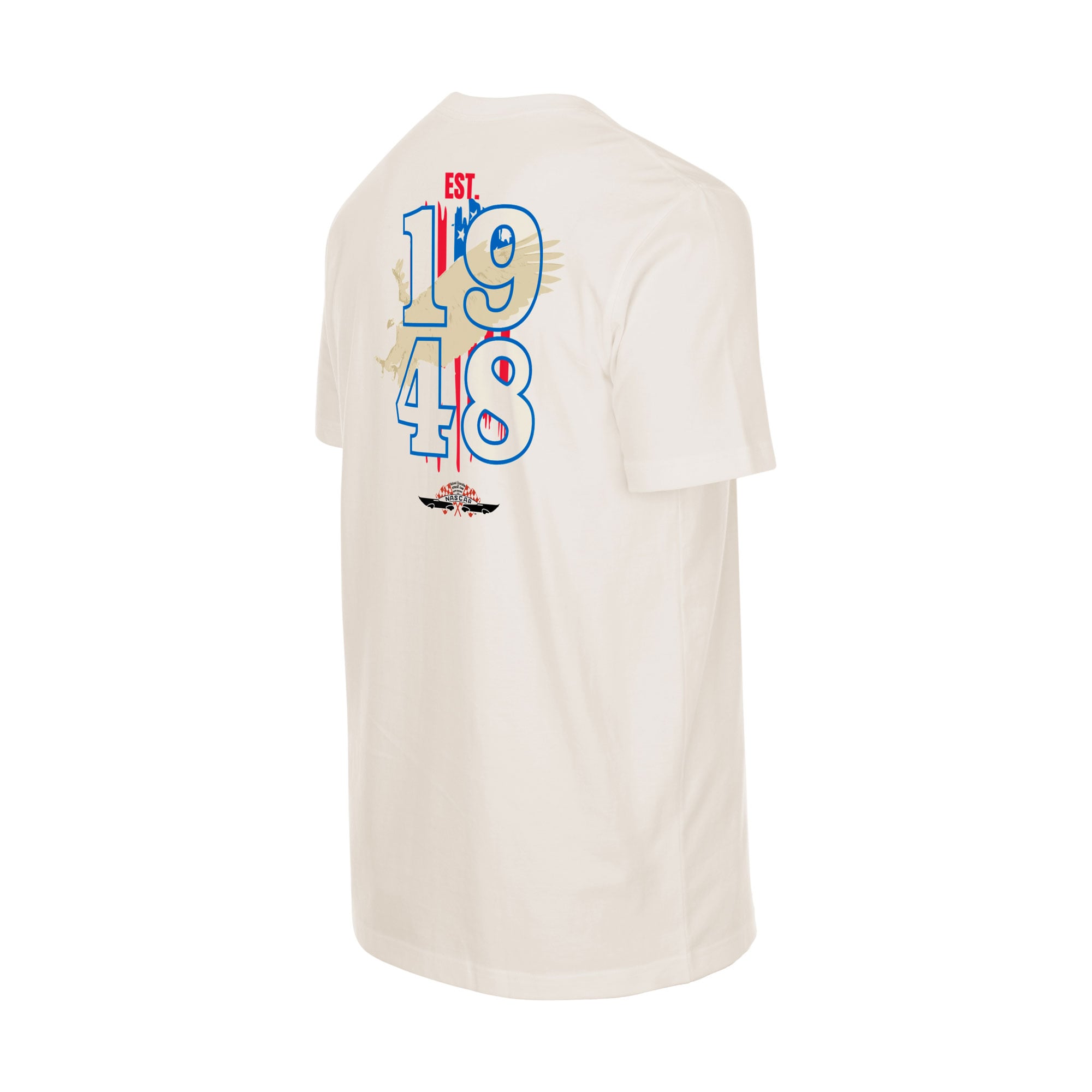 T-shirt homme New Era crème NASCAR Est. 1948