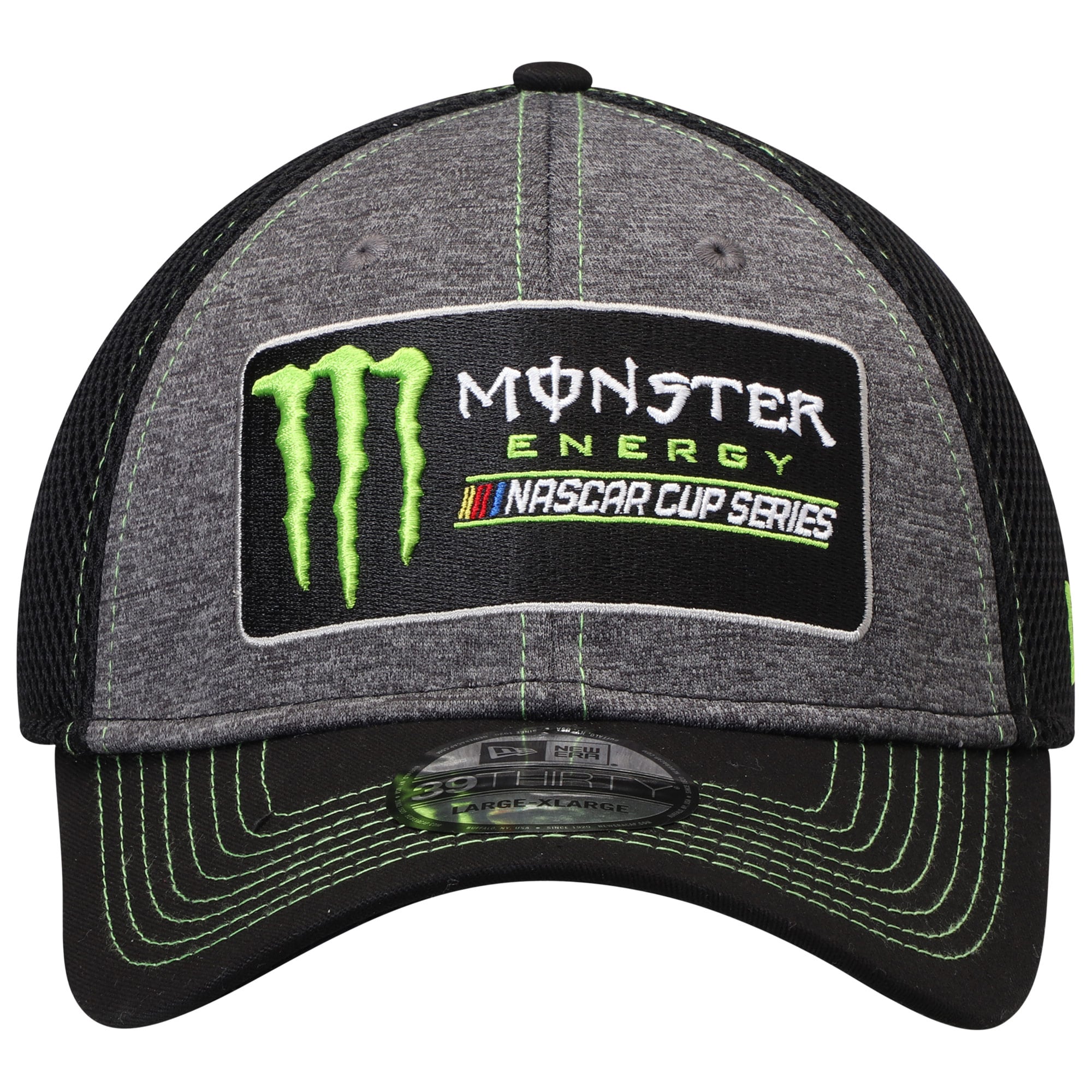 Men's NASCAR New Era Graphite/Black Monster Energy Black Neo