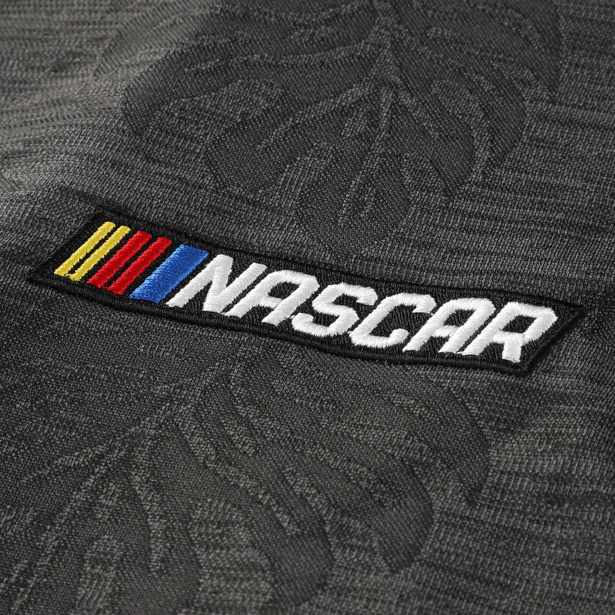 Men's Tommy Bahama  Black NASCAR Monstera Fade IslandZone Half-Zip Pullover