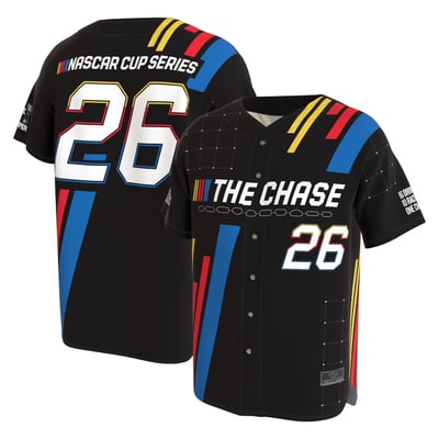 NASCAR ProSphere Unisex The Chase Baseball Jersey - Black