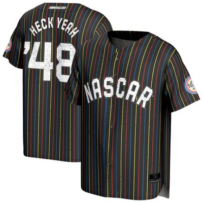 NASCAR ProSphere Youth Heck Yeah! Baseball Jersey - Black