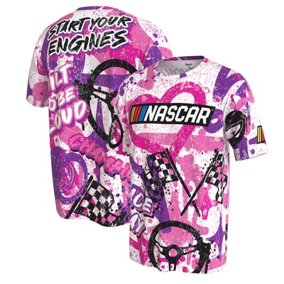 NASCAR ProSphere Youth Graffiti T-Shirt - Pink