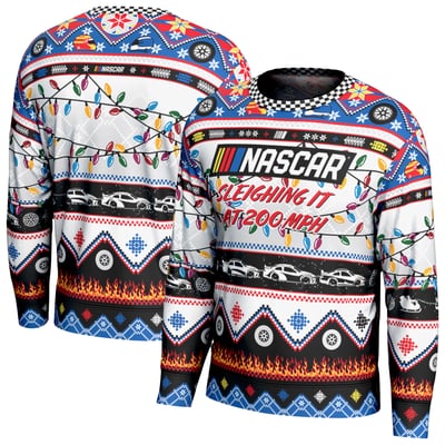NASCAR ProSphere Youth  Holiday Sweatshirt - White