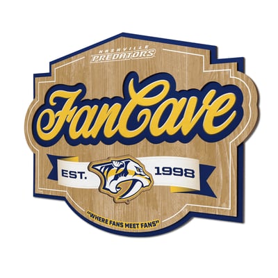 Nashville Predators IDNA 12.5" x 17" Fan Cave Sign