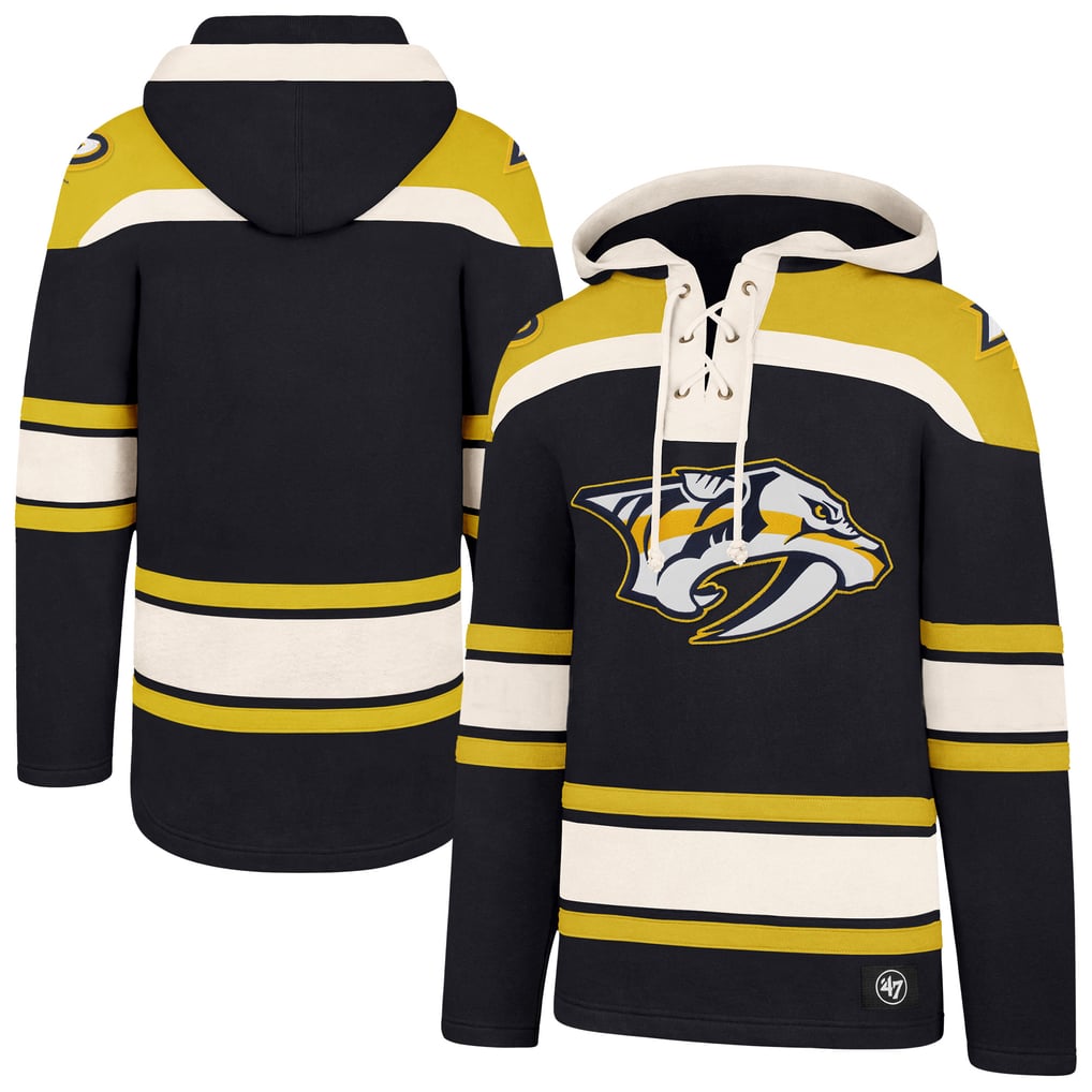 Men's Nashville Predators  '47 Black Superior Lacer Hoodie