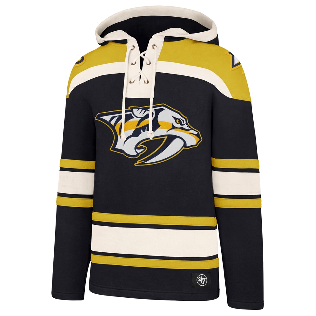 Men's Nashville Predators  '47 Black Superior Lacer Hoodie