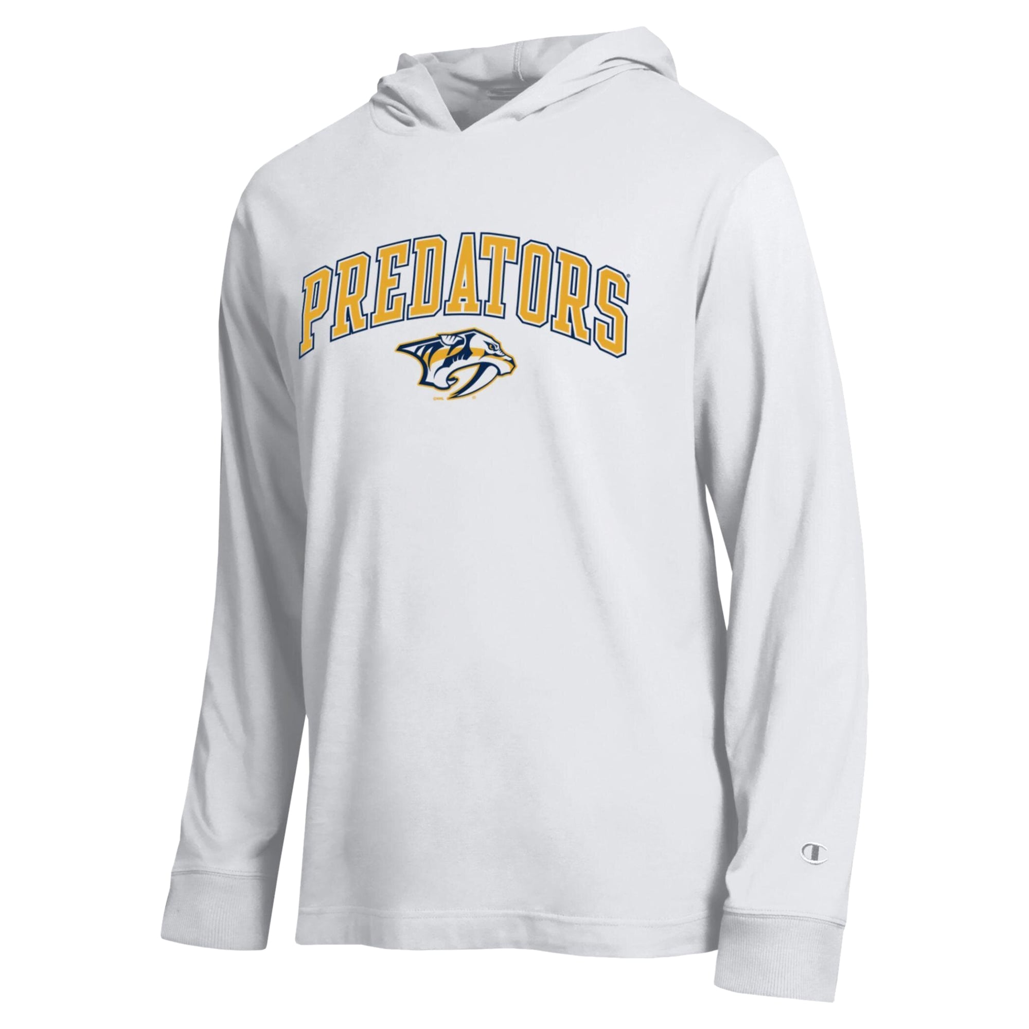 T-shirt à manches longues et capuche léger Champion blanc Nashville Predators All-Star pour homme