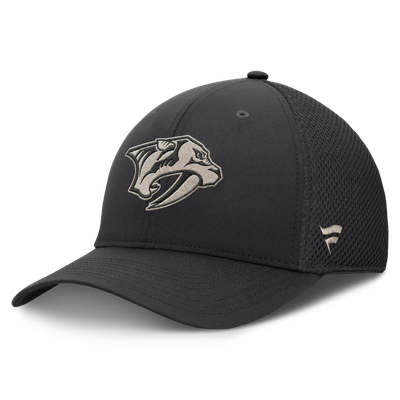Nashville Predators Fanatics Road Meshback Stretch Hat - Charcoal