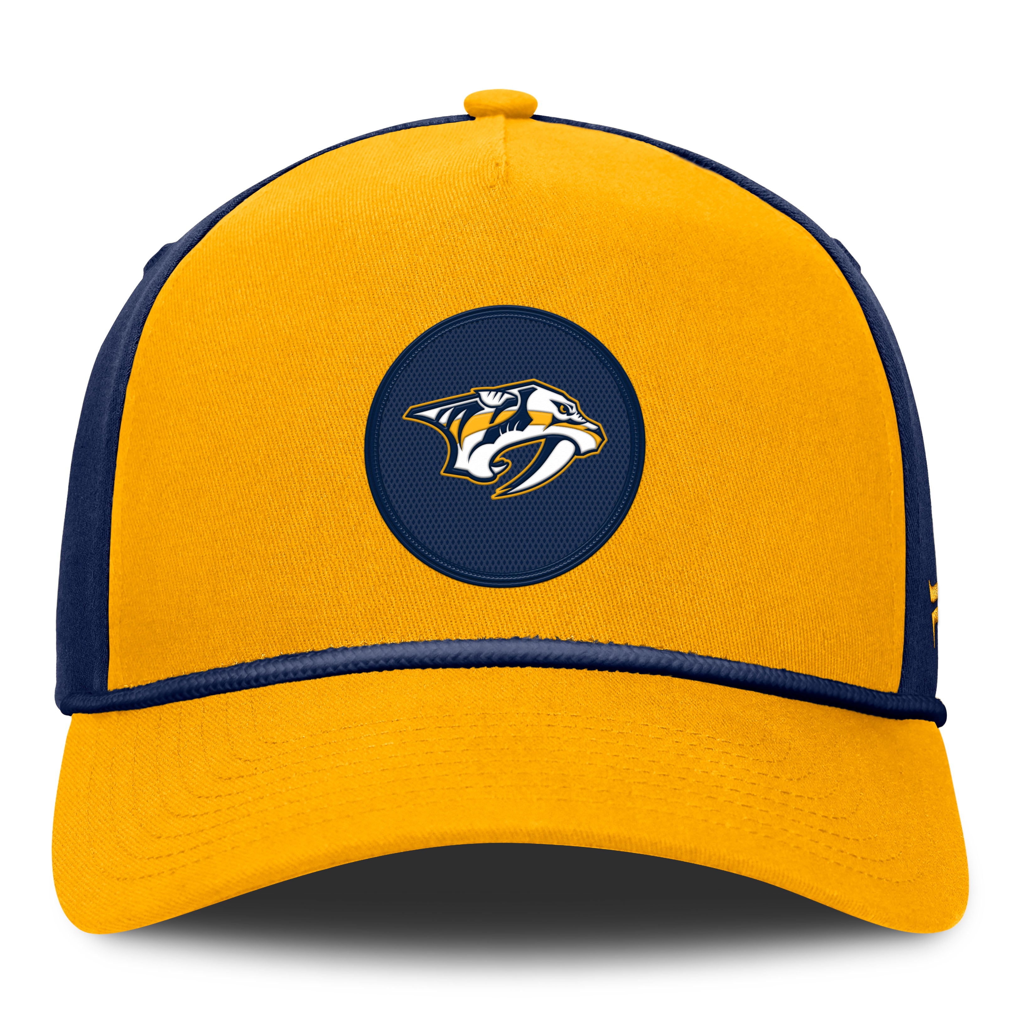 Casquette ajustable Fanatics Gold Nashville Predators Authentic Pro Rink A-Frame pour homme