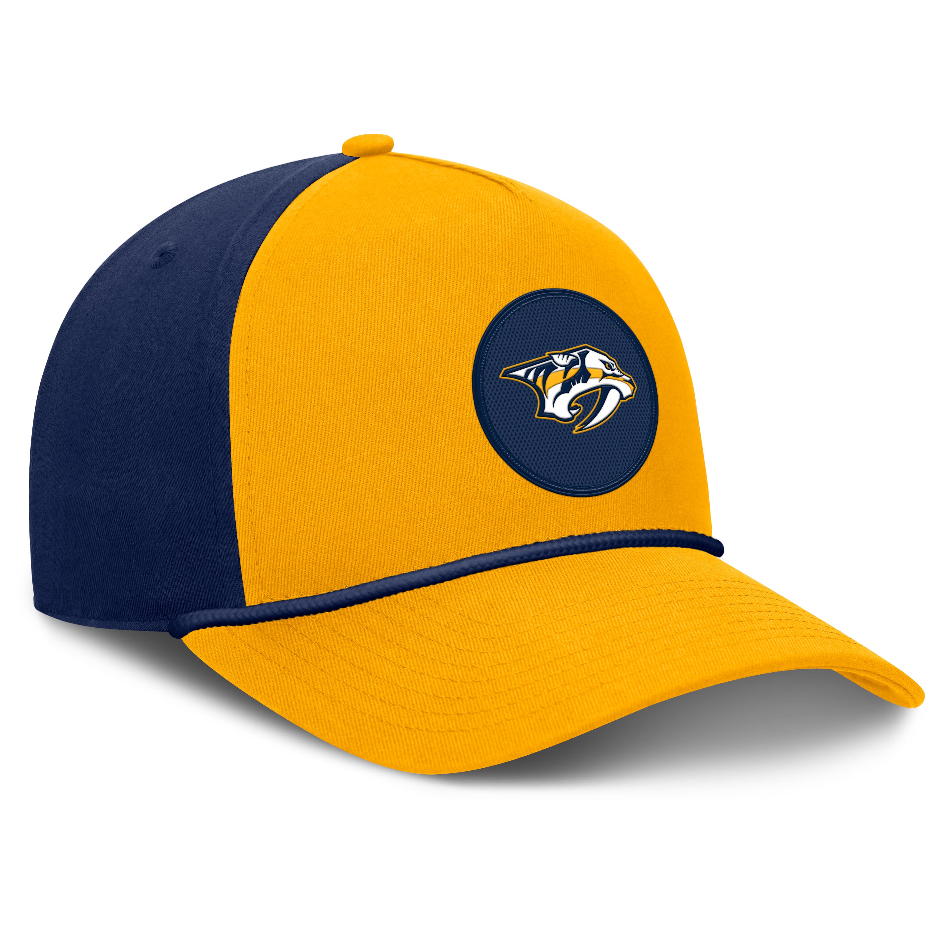 Casquette ajustable Fanatics Gold Nashville Predators Authentic Pro Rink A-Frame pour homme