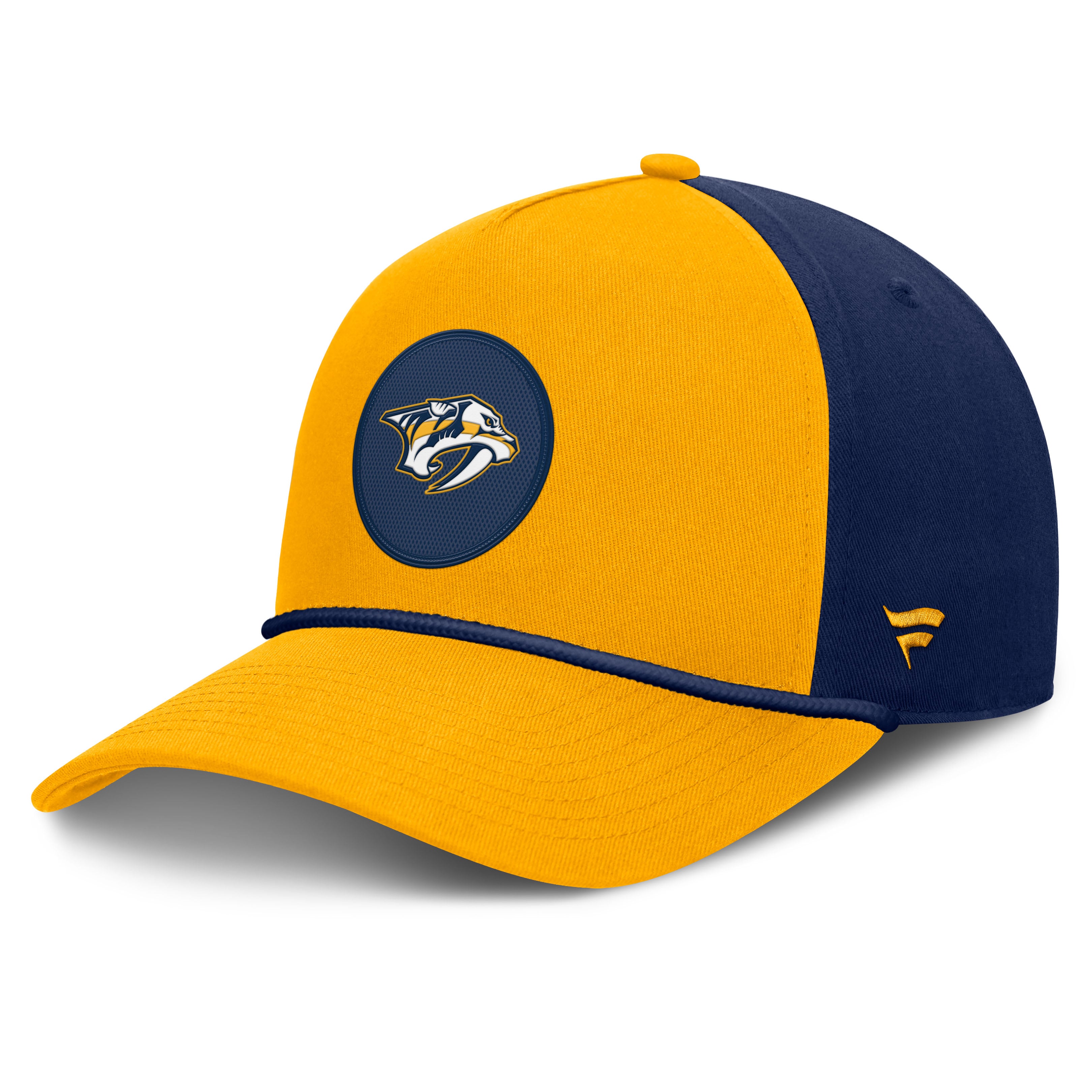 Casquette ajustable Fanatics Gold Nashville Predators Authentic Pro Rink A-Frame pour homme