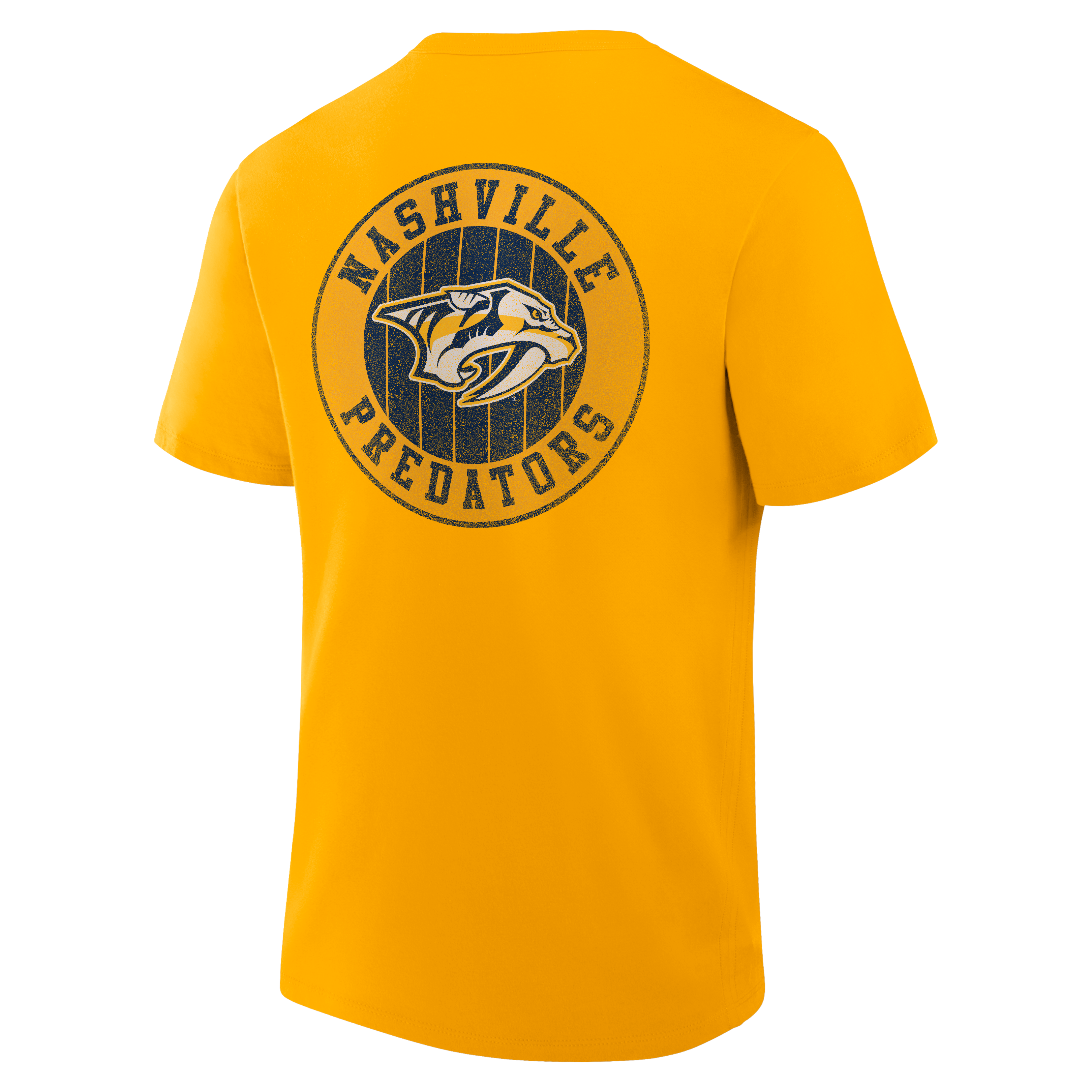 T-shirt Fanatics Gold Nashville Predators Legacy Cross Check pour homme