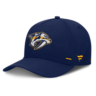 Nashville Predators Fanatics Authentic Pro Rink Bar Tacks A-Frame Adjustable Hat - Navy