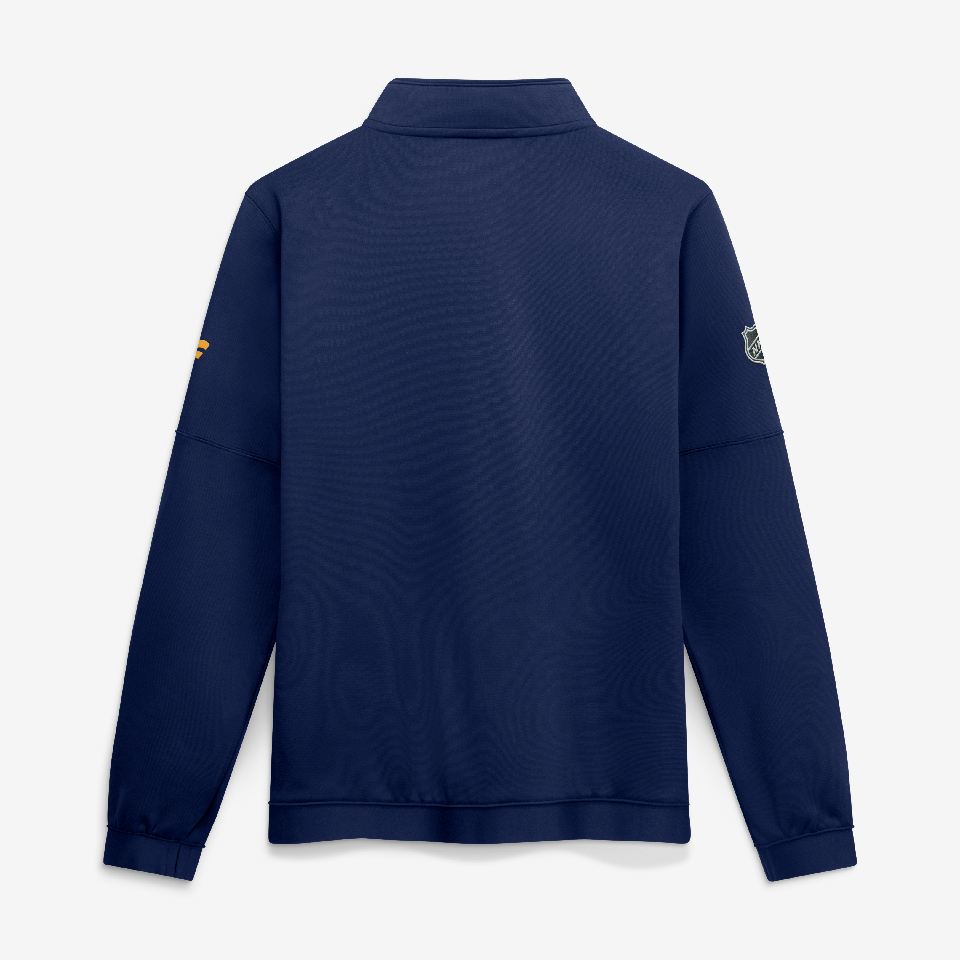 Pull-over polaire à col zippé Fanatics Navy Nashville Predators Authentic Pro Rink pour homme