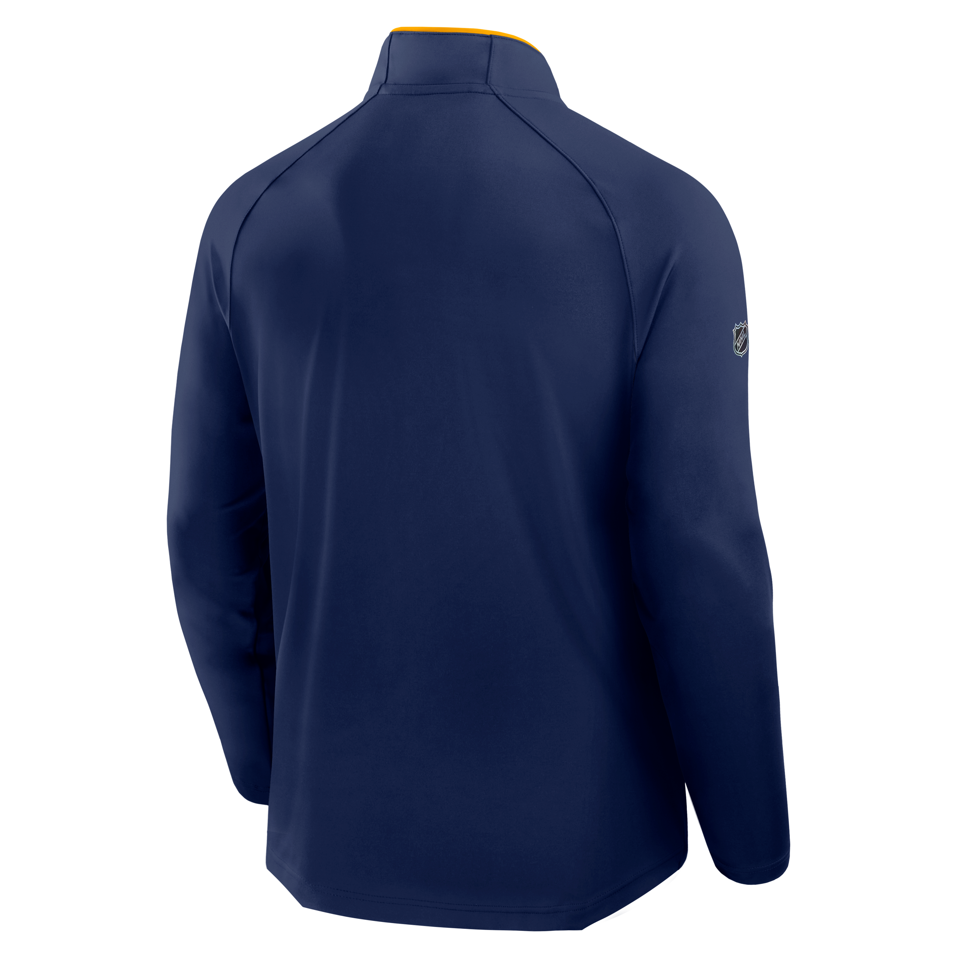 Pull-over léger à col zippé Fanatics Navy Nashville Predators Authentic Pro Rink Raglan pour homme