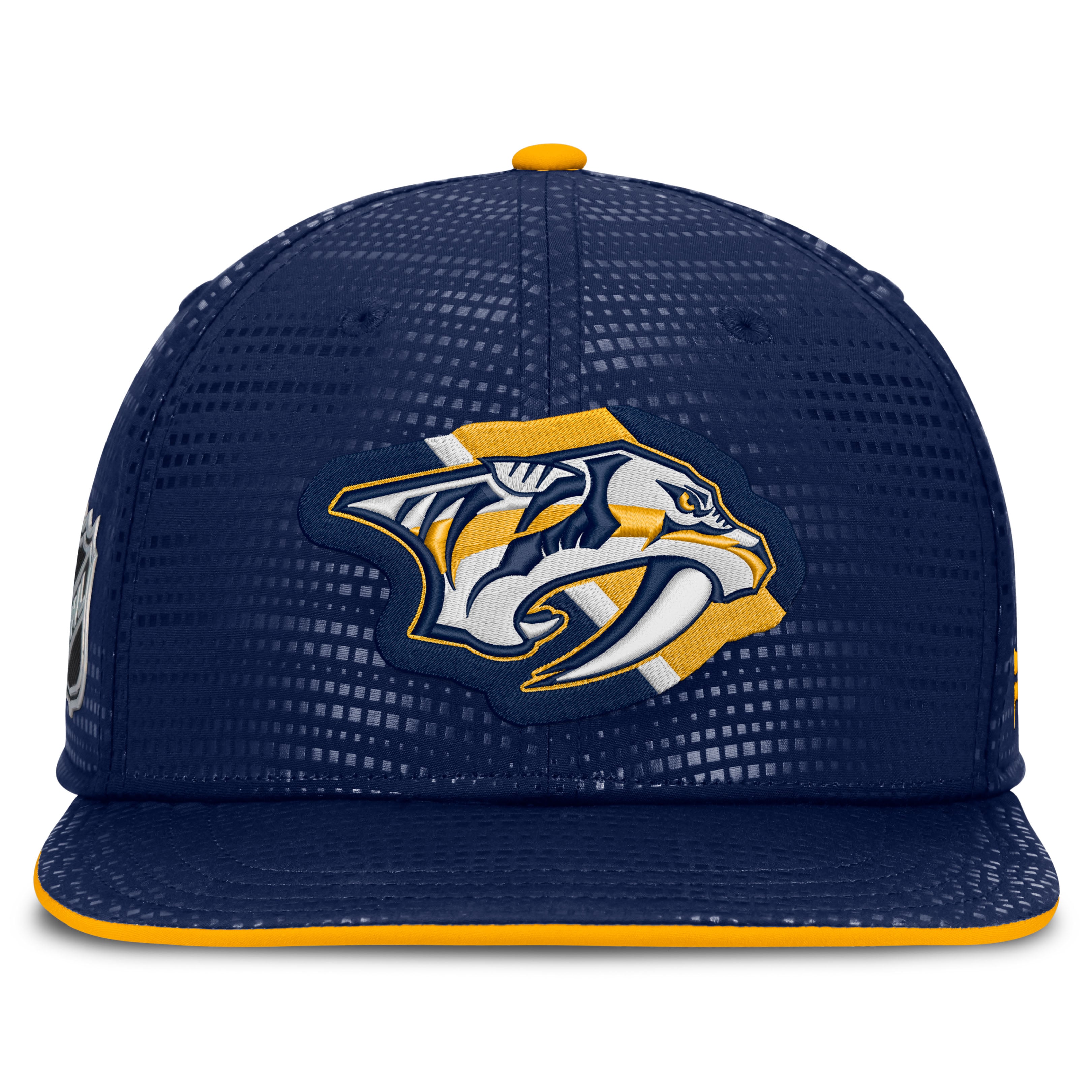 Men's Fanatics Navy Nashville Predators Authentic Pro Rink Square Visor Snapback Hat