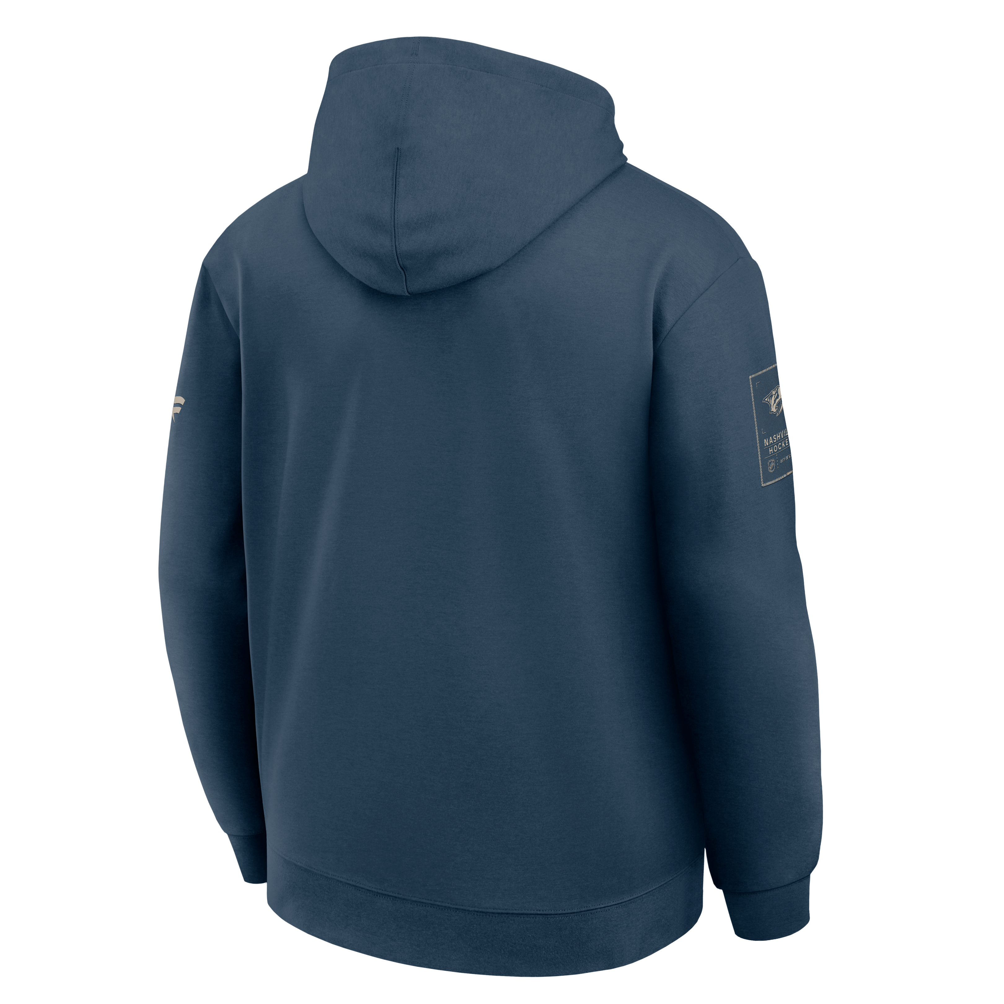 Sweat à capuche authentique Fanatics Navy Nashville Predators Pro Road pour homme