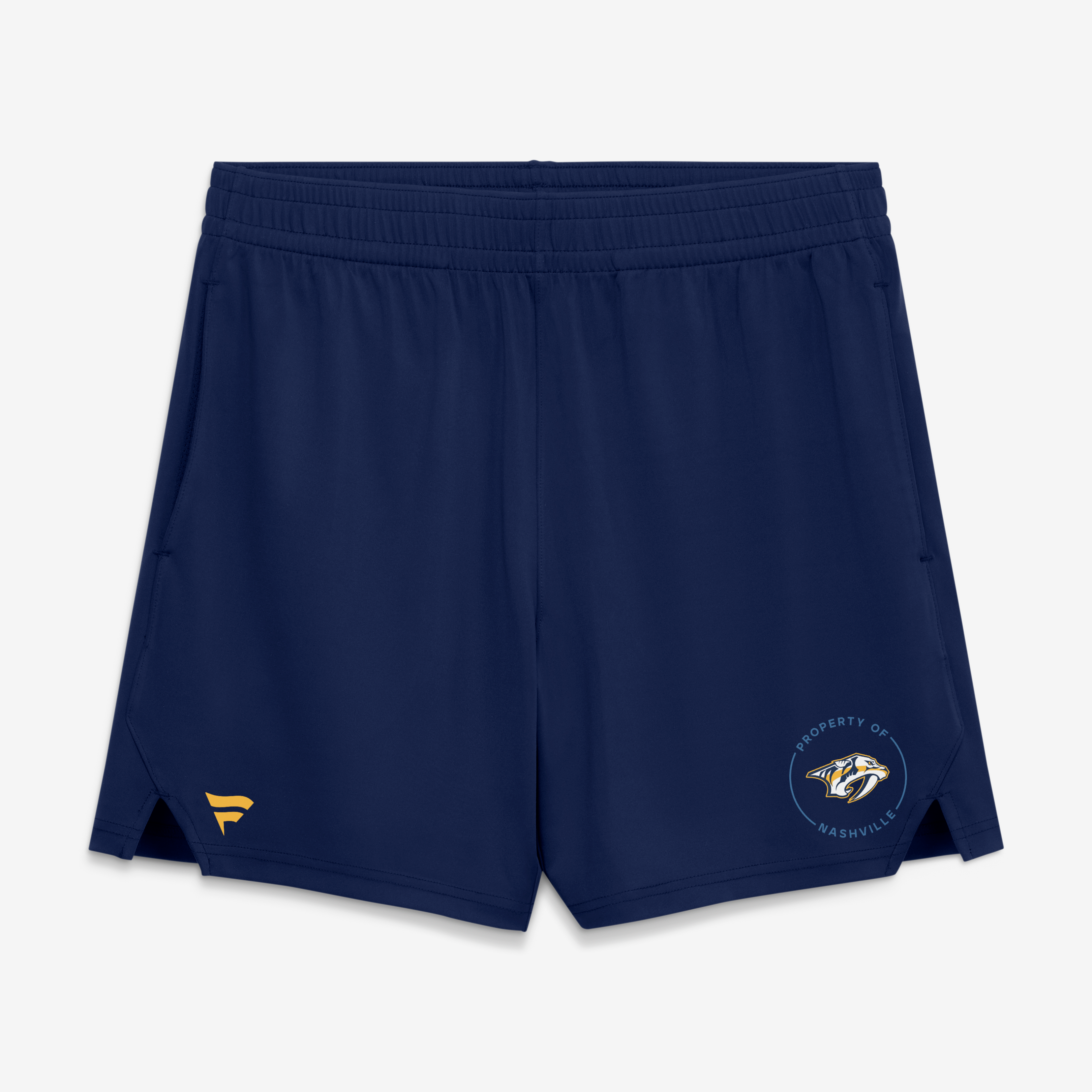 Short d'entraînement authentique Fanatics Predators Nashville bleu marine pour homme