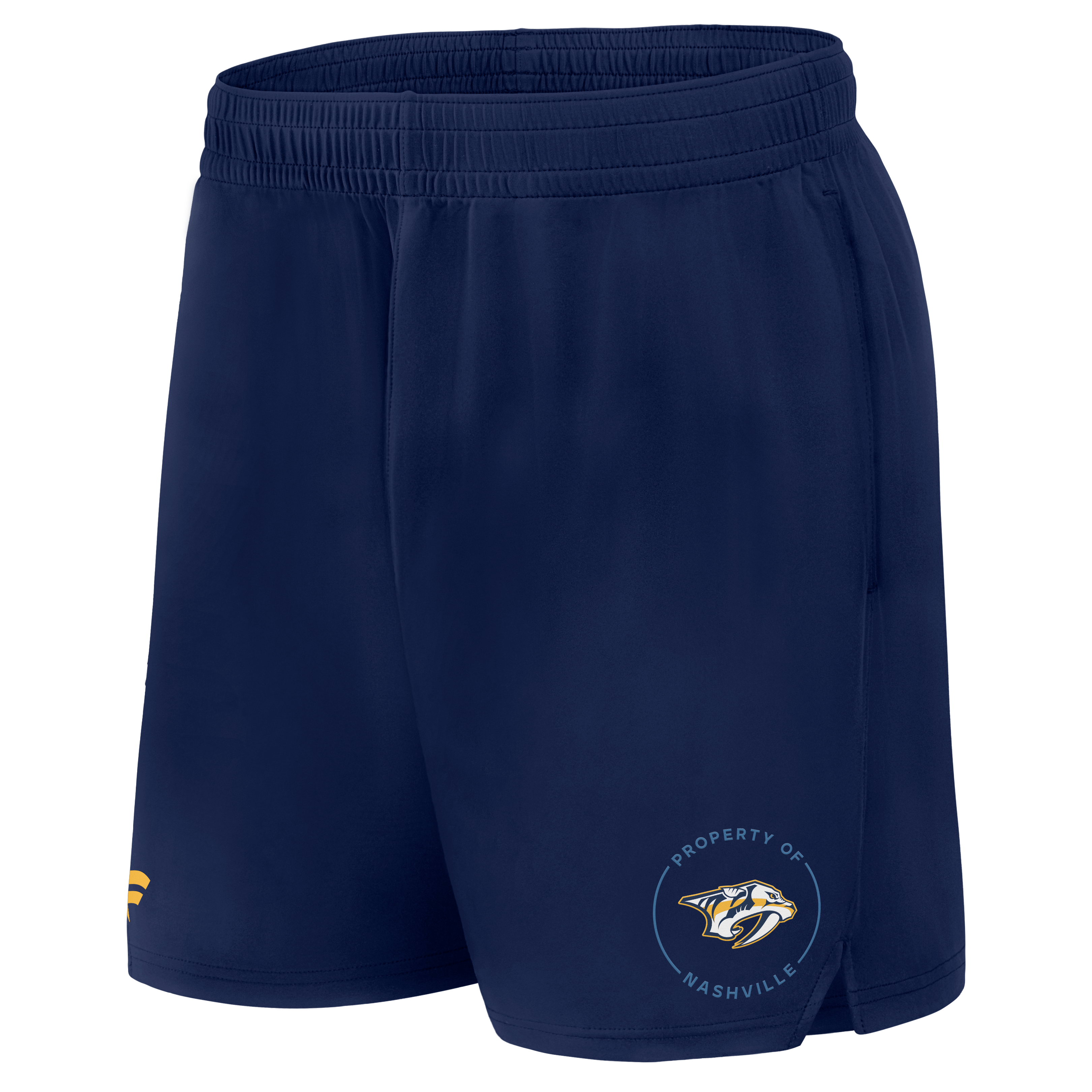 Short d'entraînement authentique Fanatics Predators Nashville bleu marine pour homme