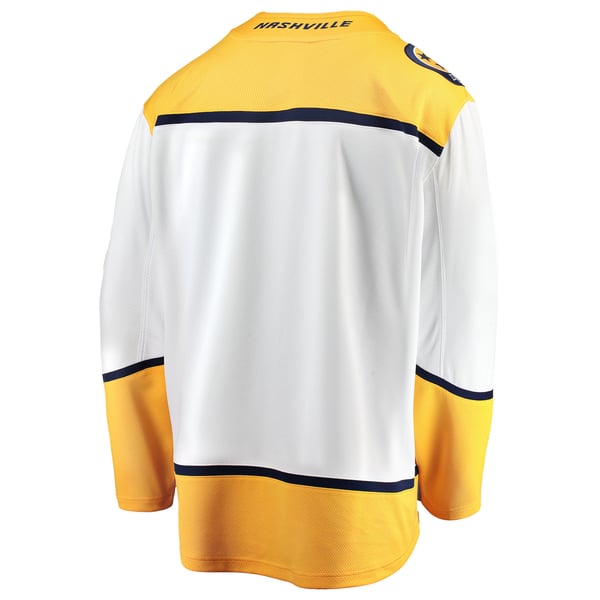 Maillot Officiel Nashville Predators - Modèle Breakaway 2018 - Homme - Taille M - Or Et Blanc