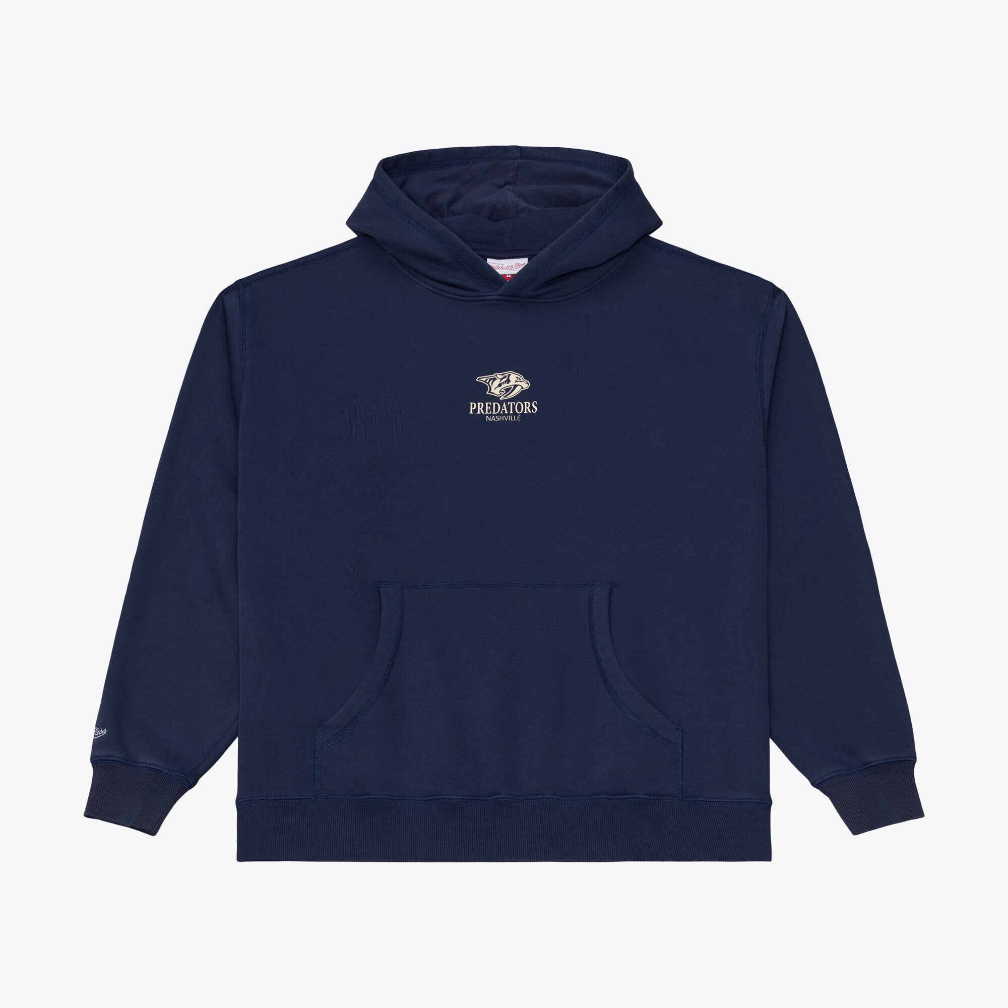 Men's Mitchell & Ness Navy Nashville Predators Core Essentials Hoodie
