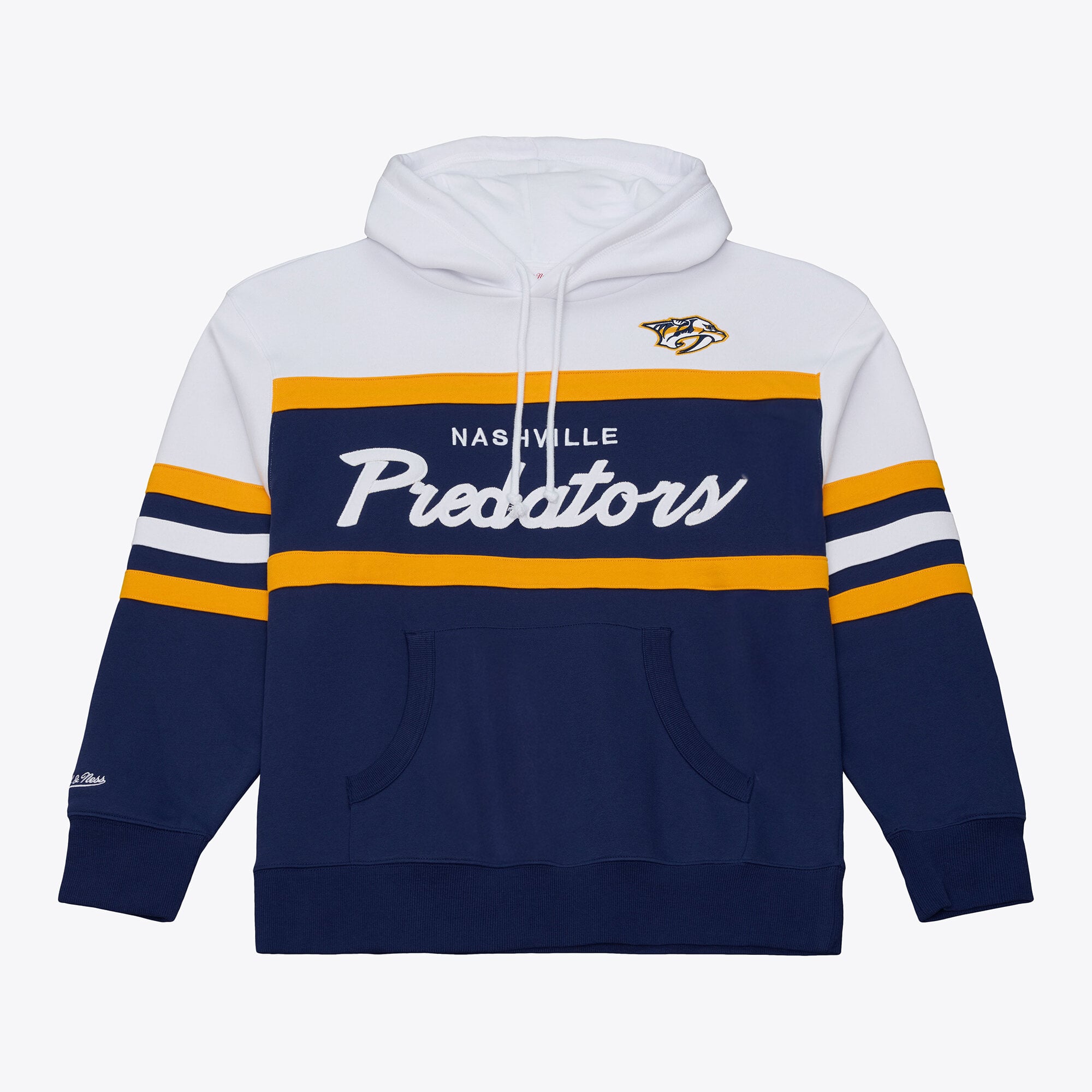 Men's Mitchell & Ness Navy Nashville Predators Head Coach Hoodie