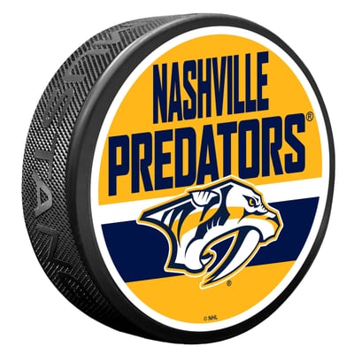 Nashville Predators Shout Hockey Puck