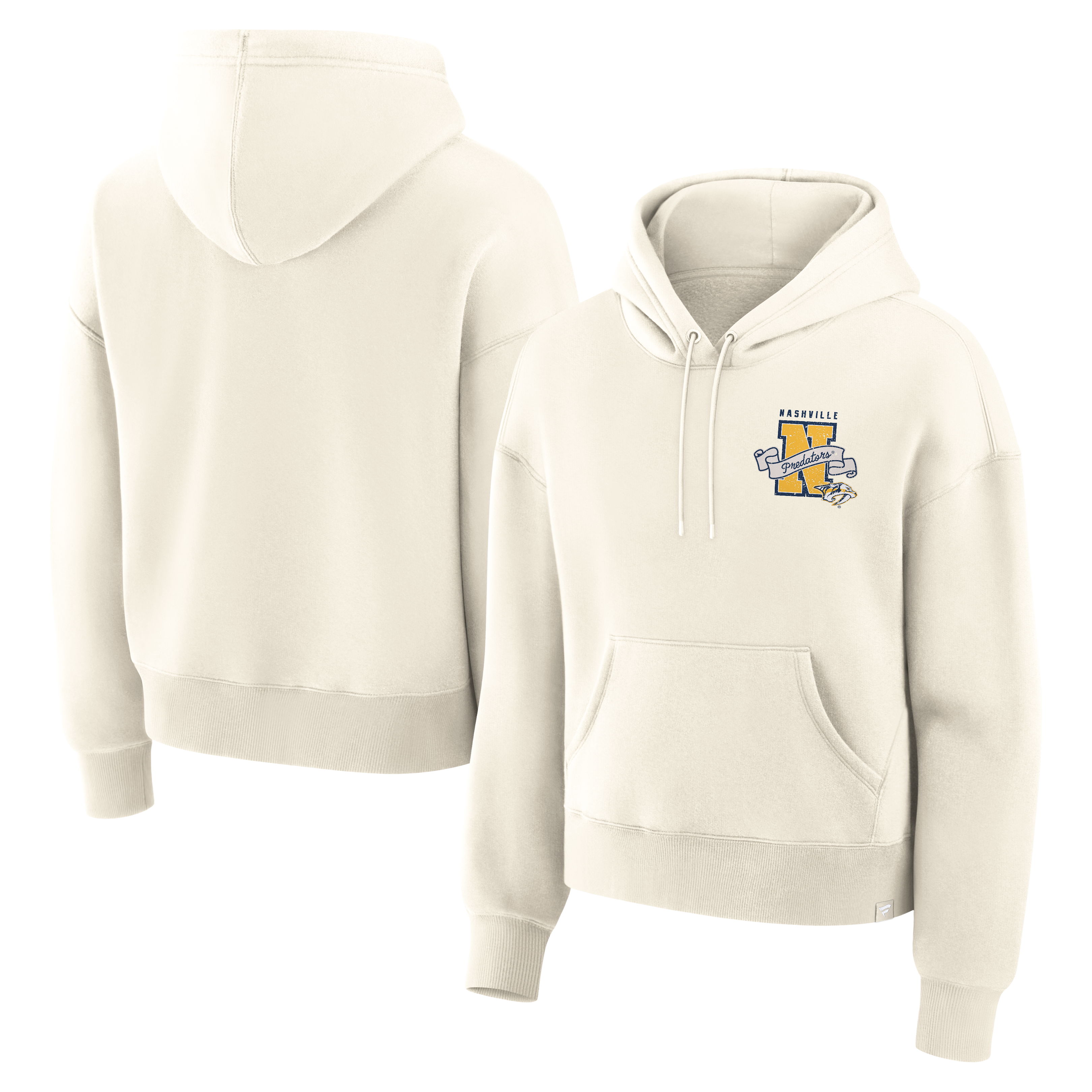 Women's Fanatics Cream Nashville Predators Legacy Hoodie