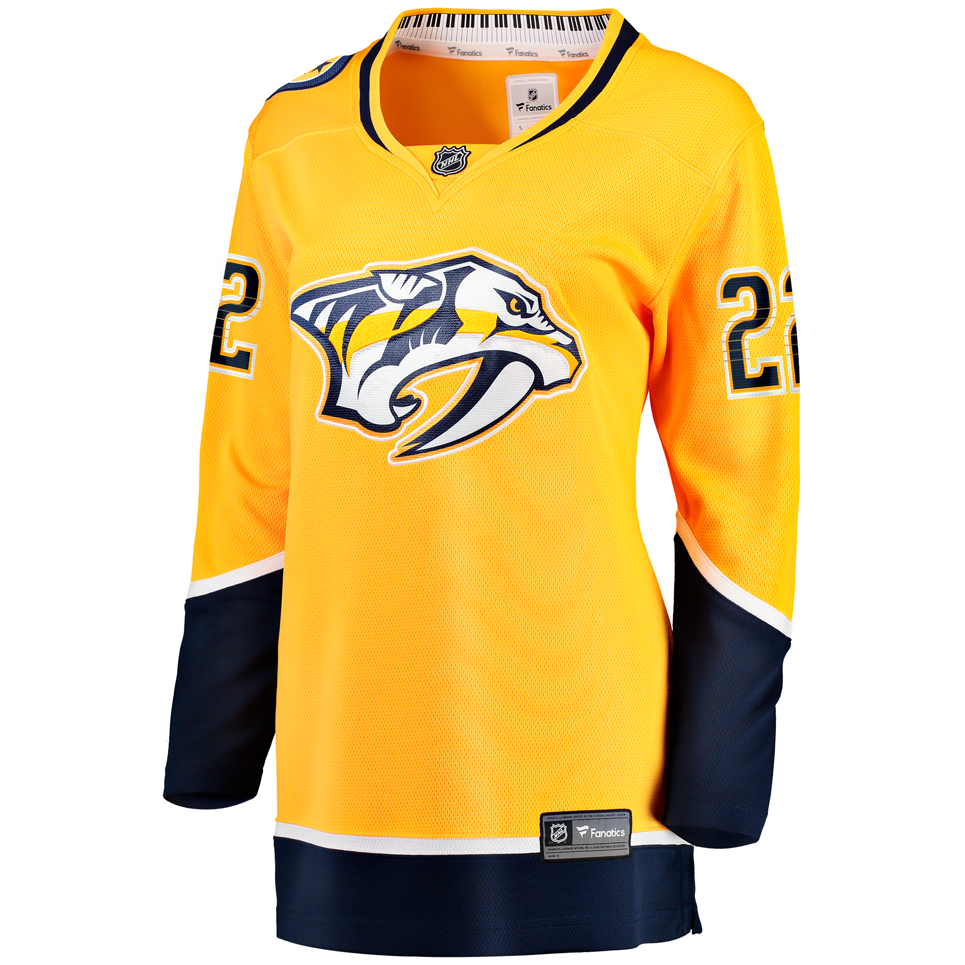 Women's Fanatics Mavrik Bourque Gold Nashville Predators Home Breakaway Jersey