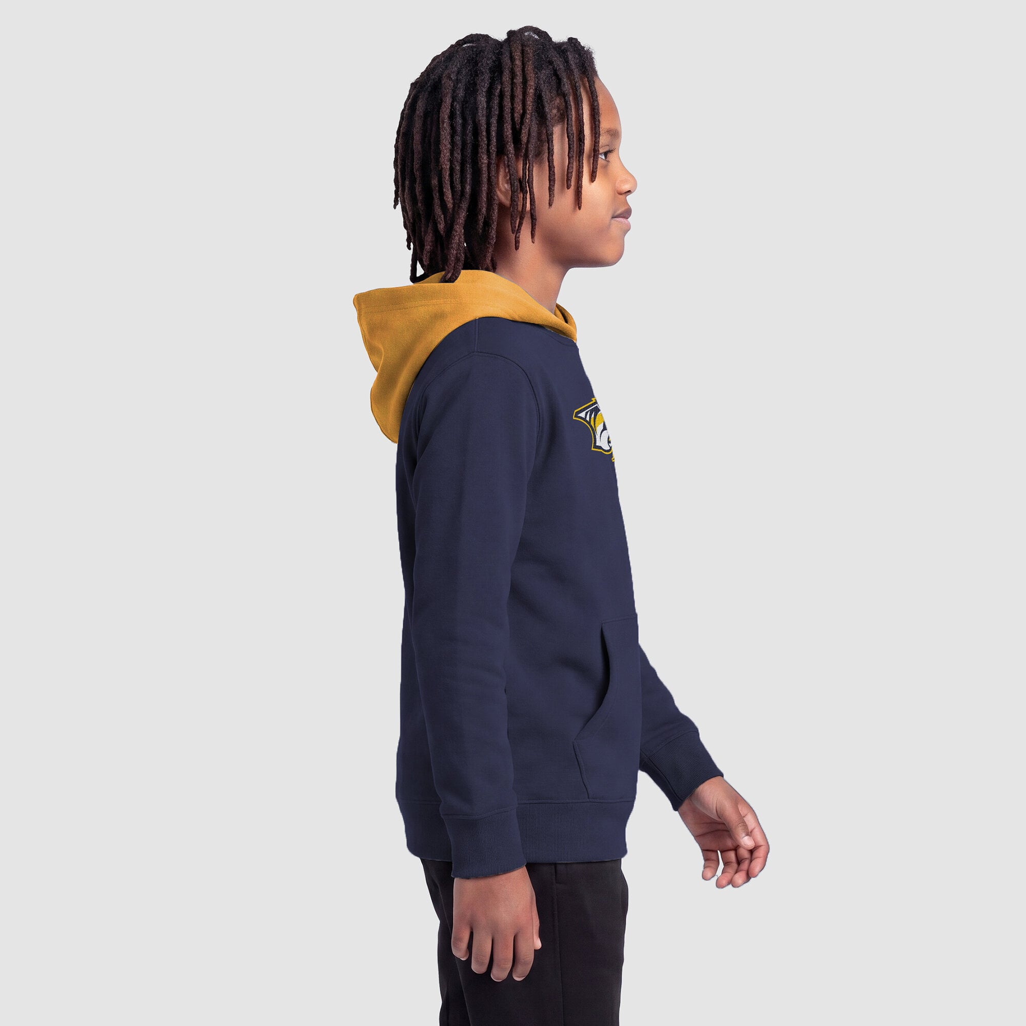 Youth Champion Navy Nashville Predators Fleece Hoodie