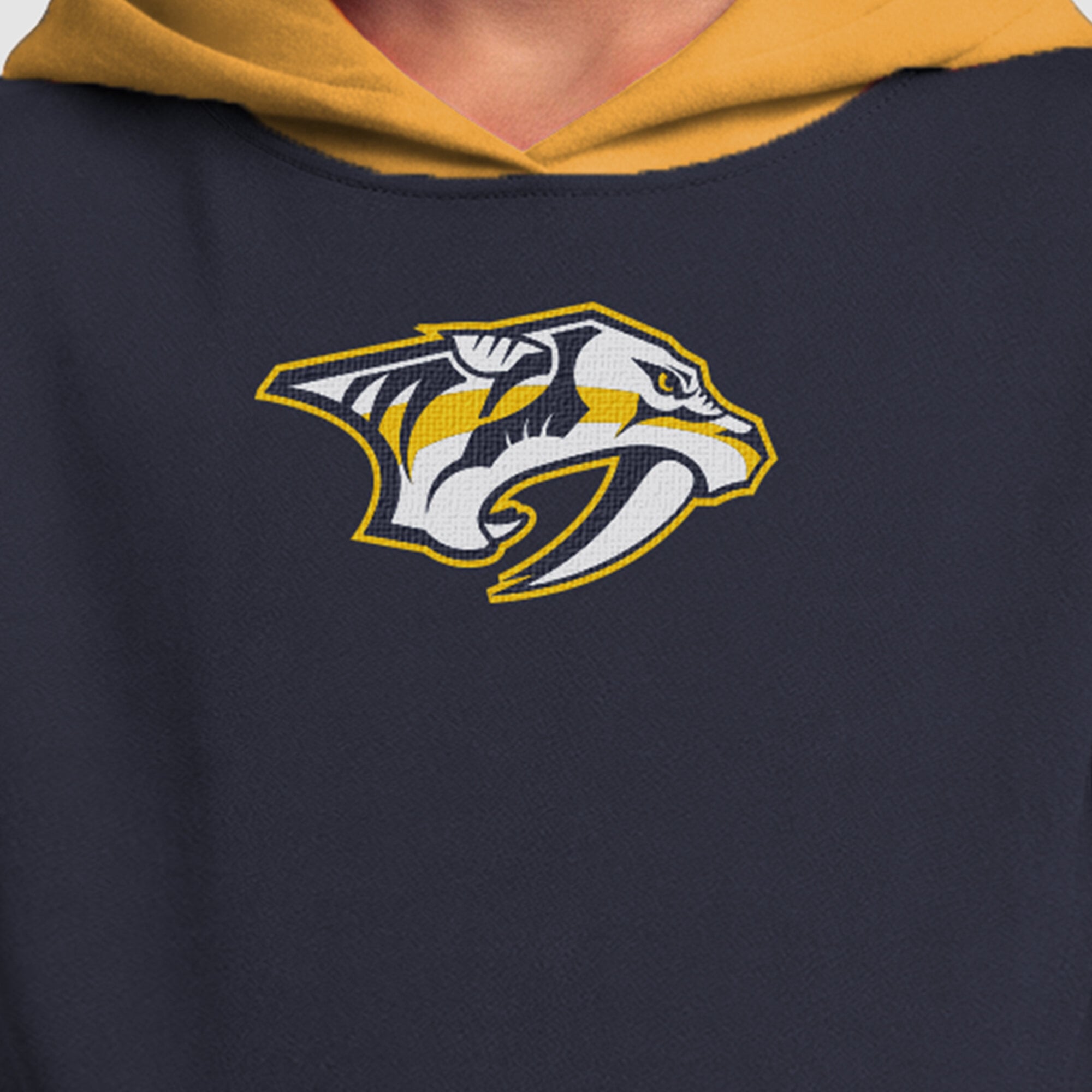 Youth Champion Navy Nashville Predators Fleece Hoodie